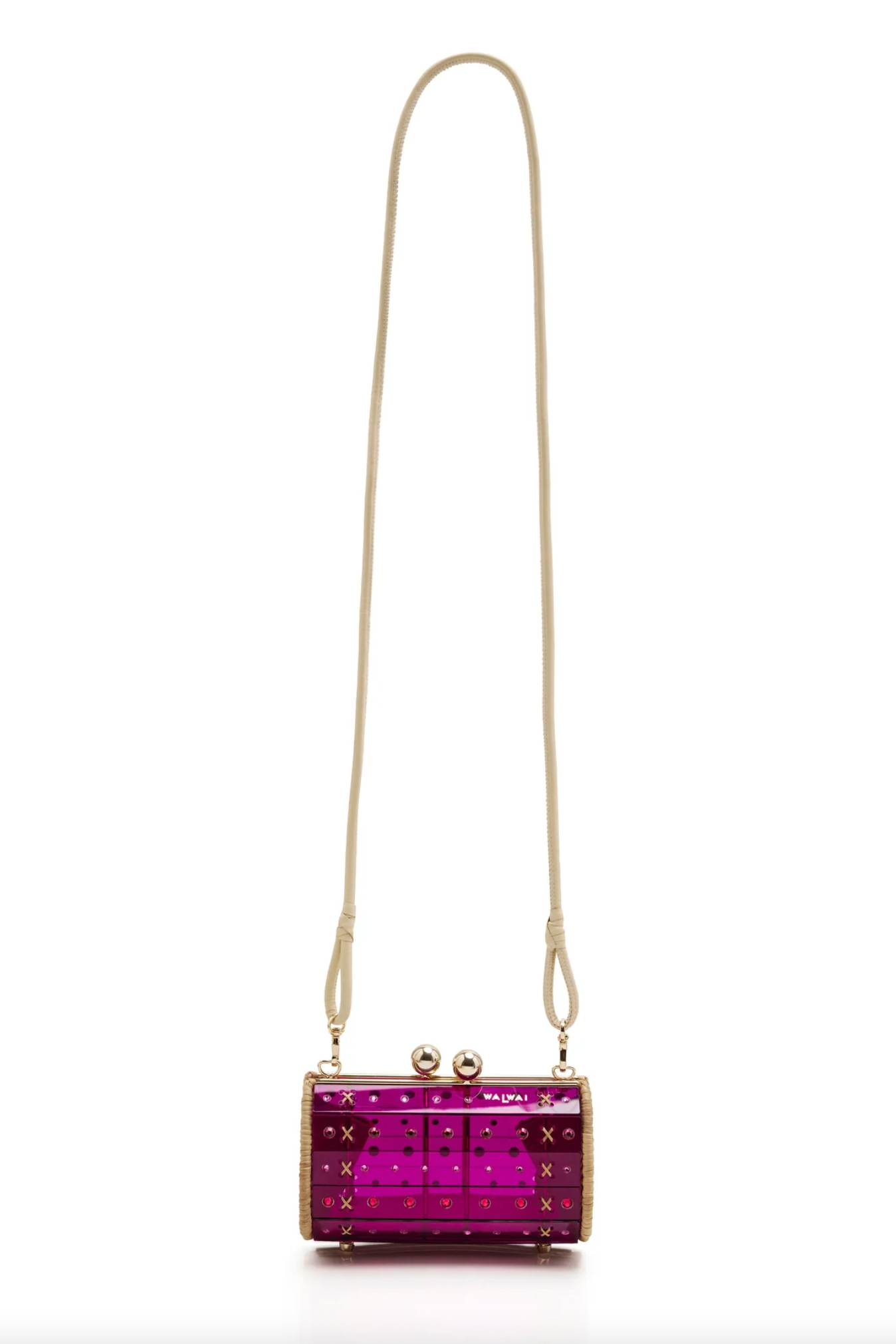 Strass Clutch - Purple w/ Crystals