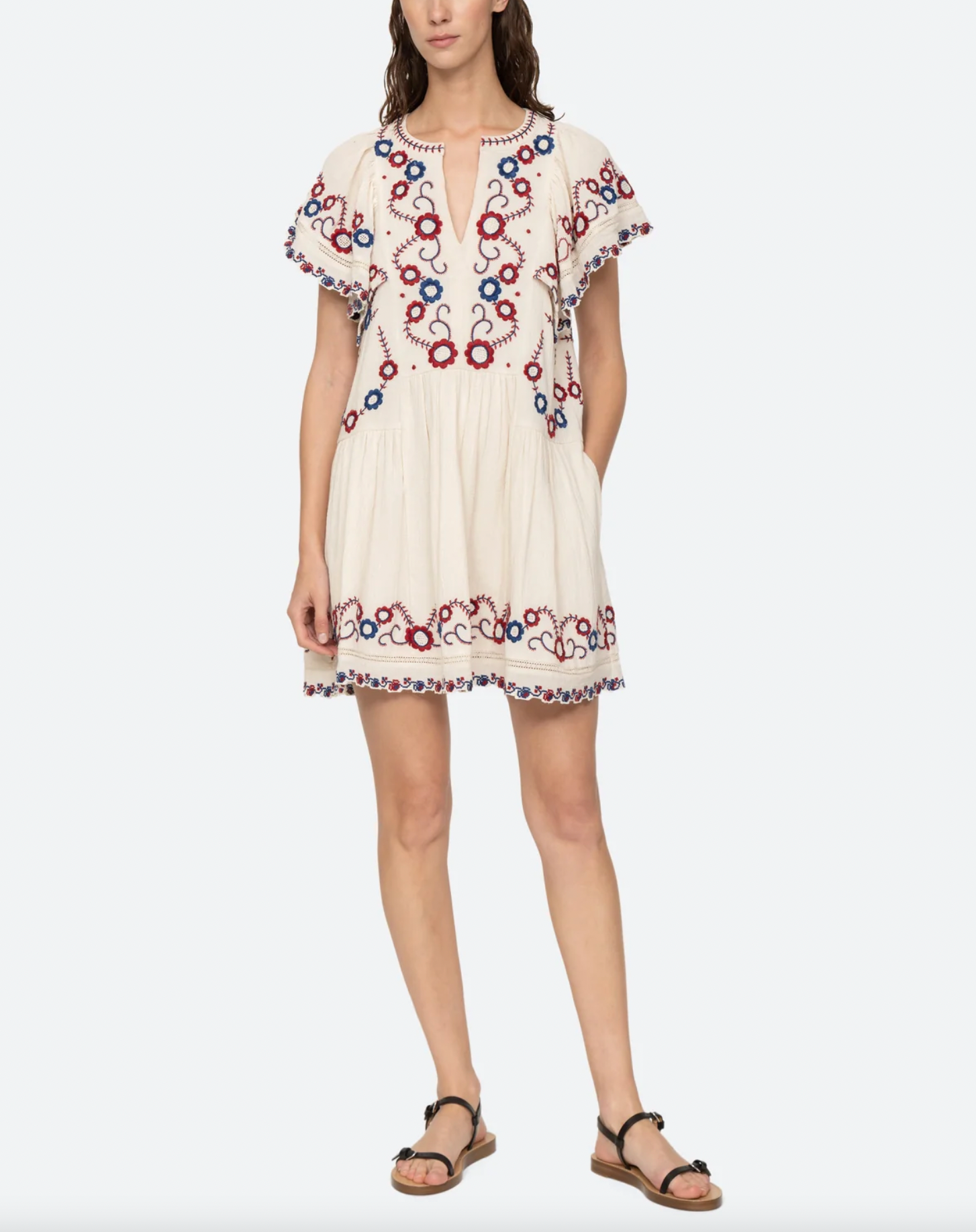 Soren Embroidery Dress - Multi