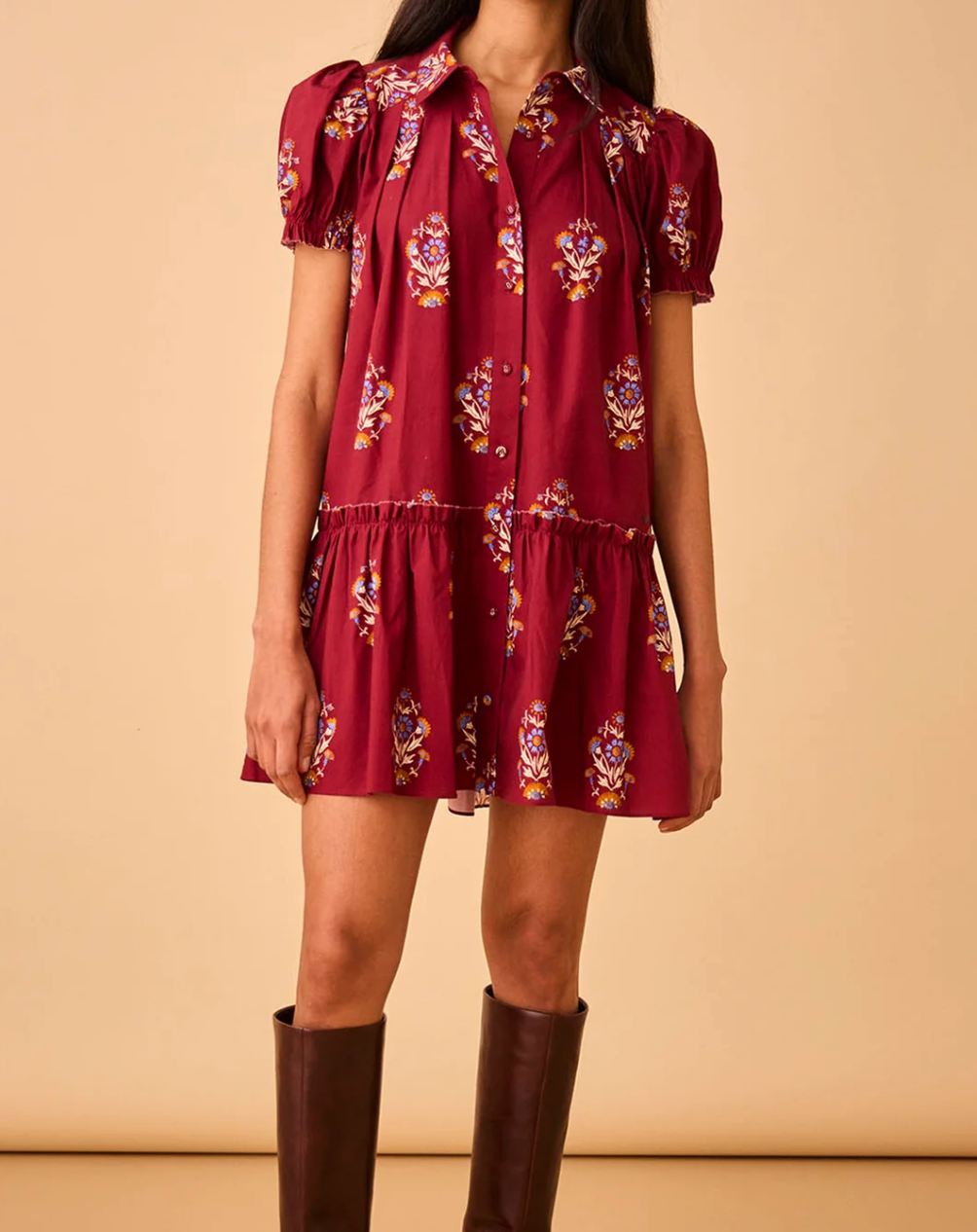 Drifter Mini Dress - Mulberry Fleur