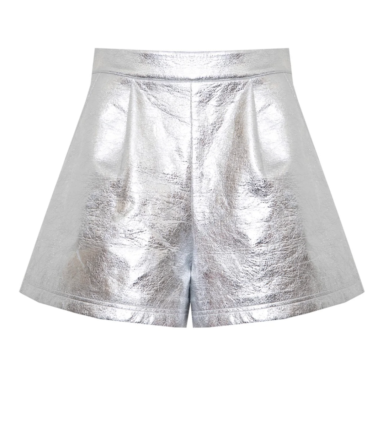 Ashton Short - Crinkled Silver