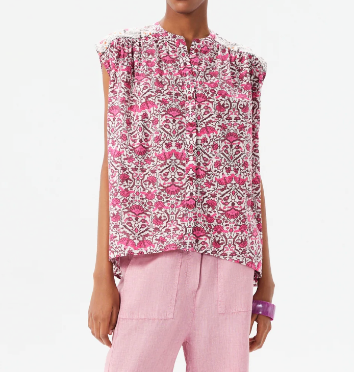 Alvear Celia Sleeveless Top - Pink Rose