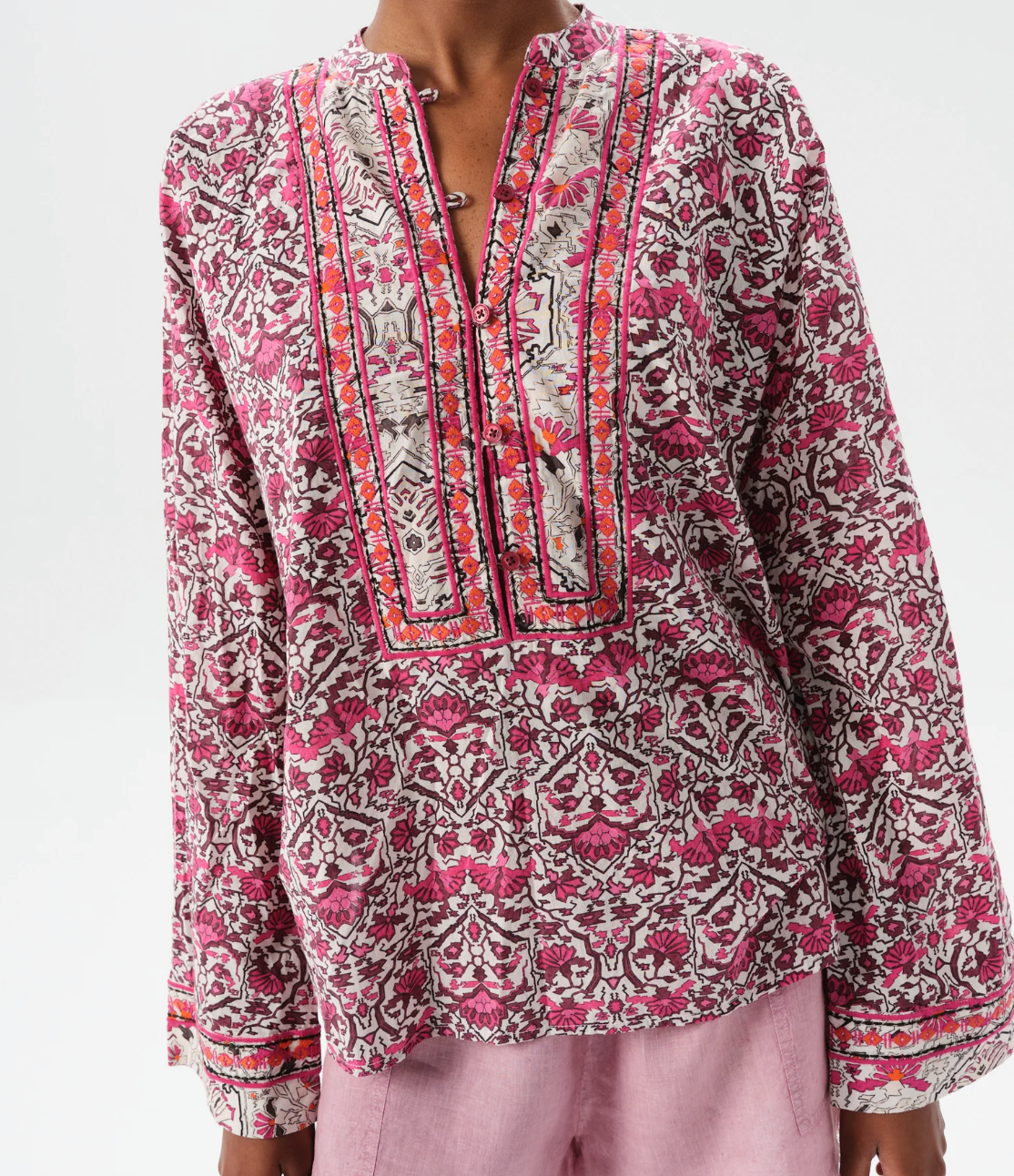 Alvear Josephine Blouse - Pink Rose