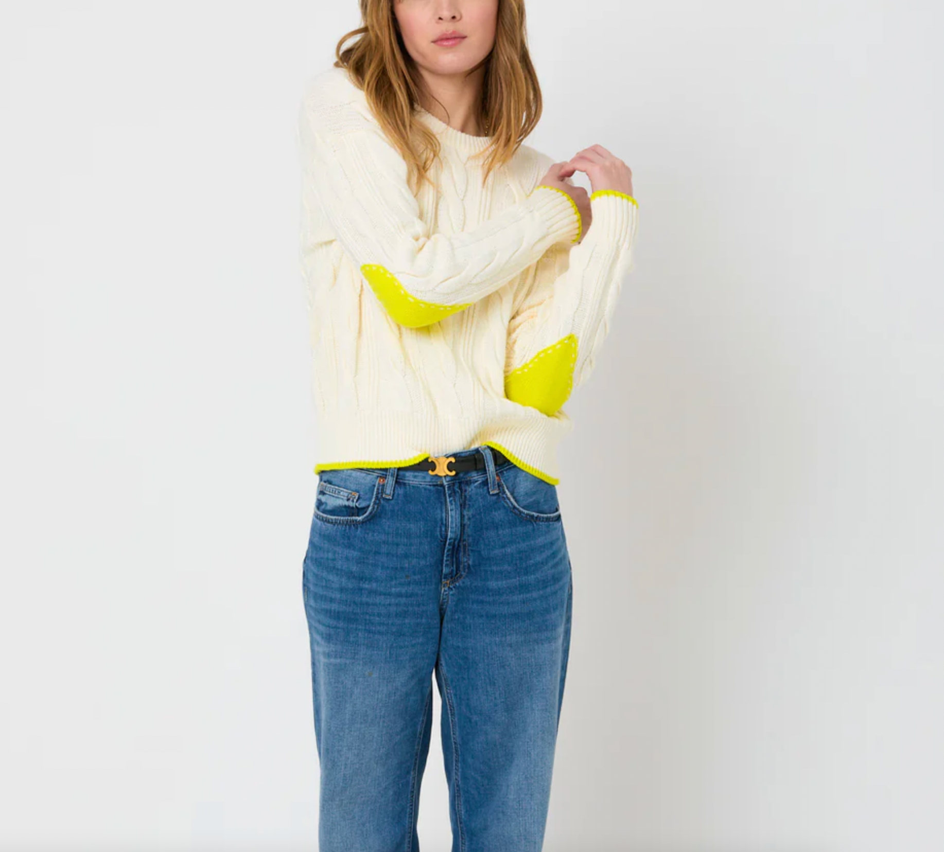 Maxwork Cable Sweater - Ivory