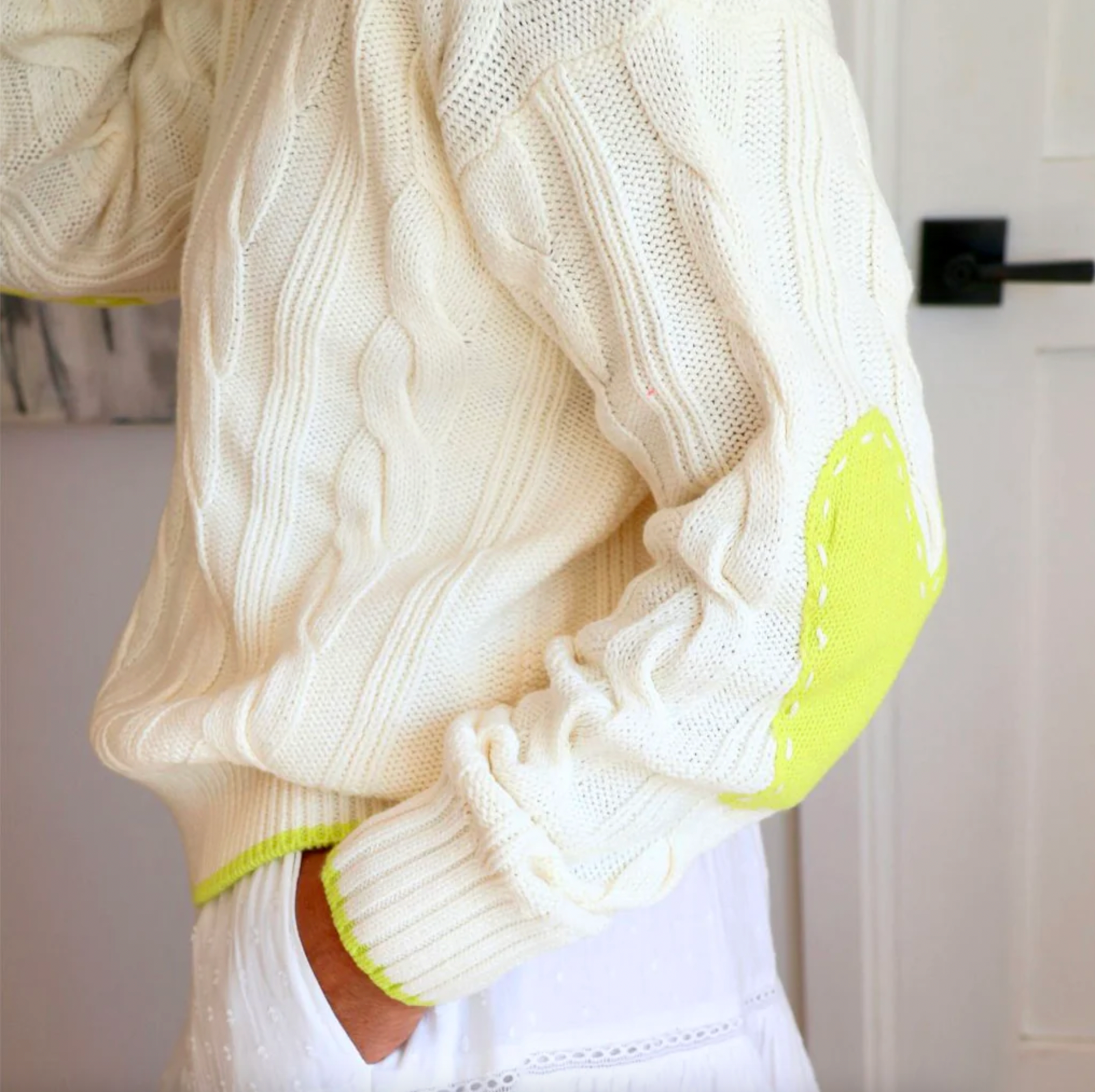 Maxwork Cable Sweater - Ivory