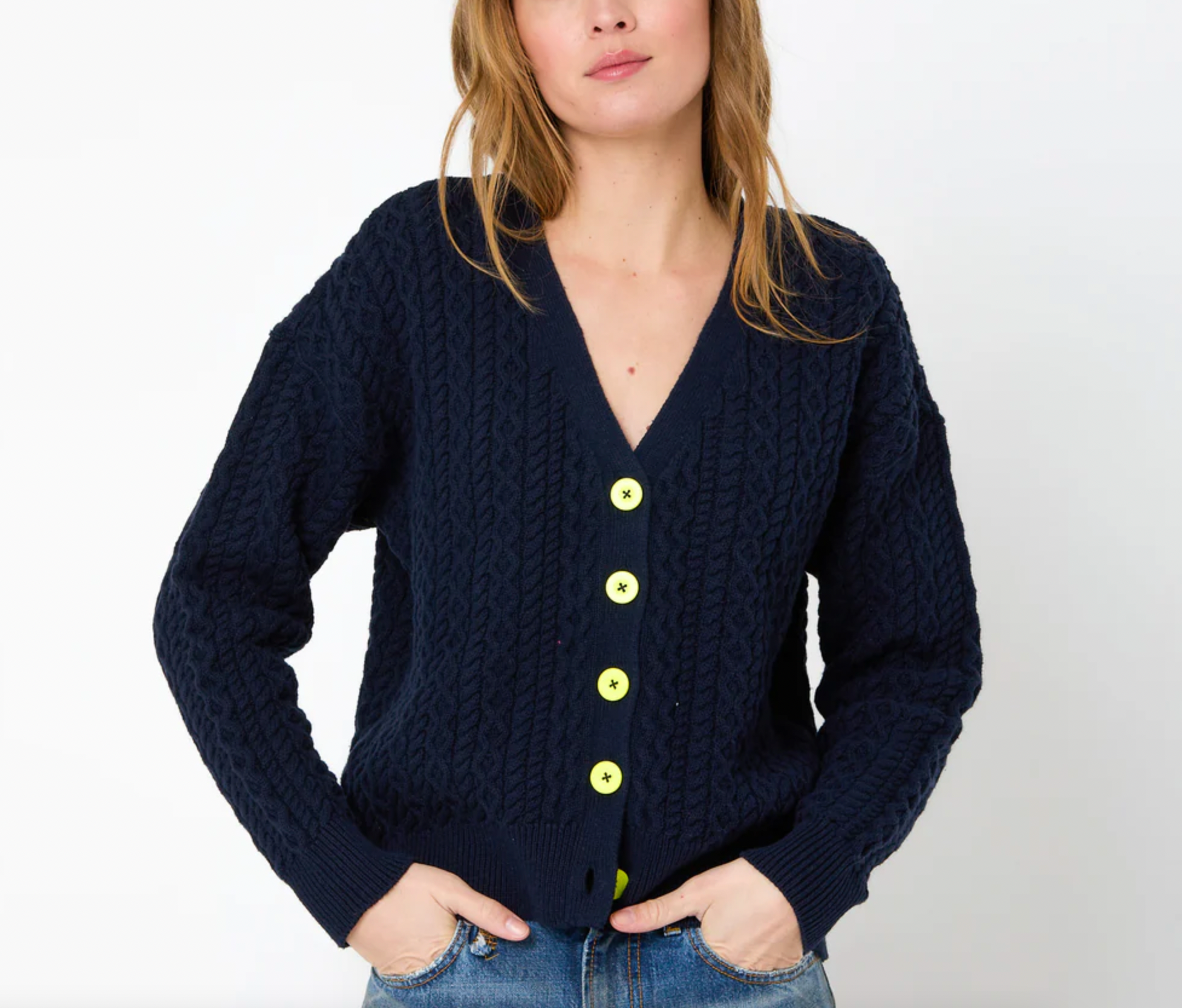 Suzanne Just Add Love Cardigan - Indigo