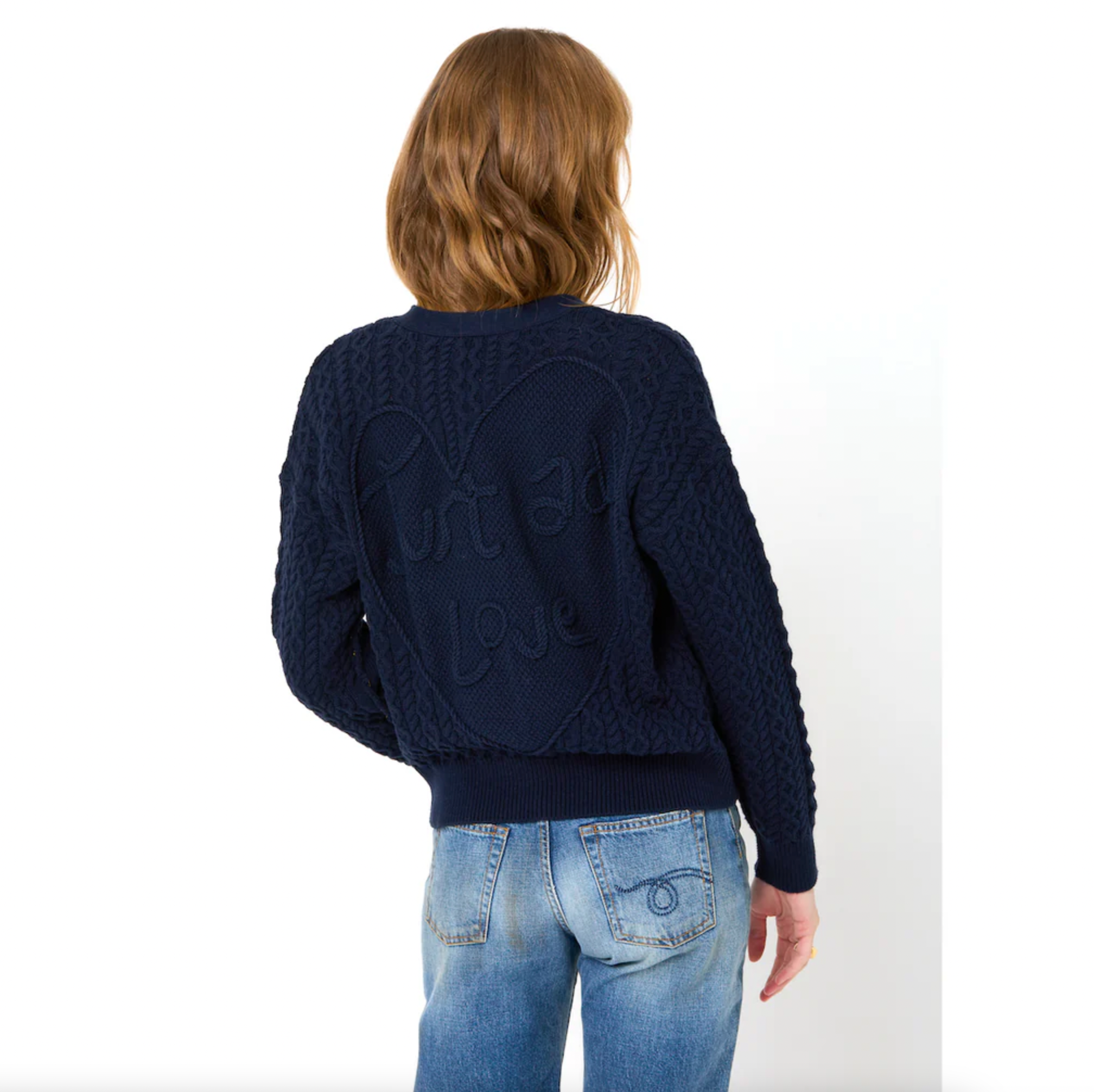 Suzanne Just Add Love Cardigan - Indigo