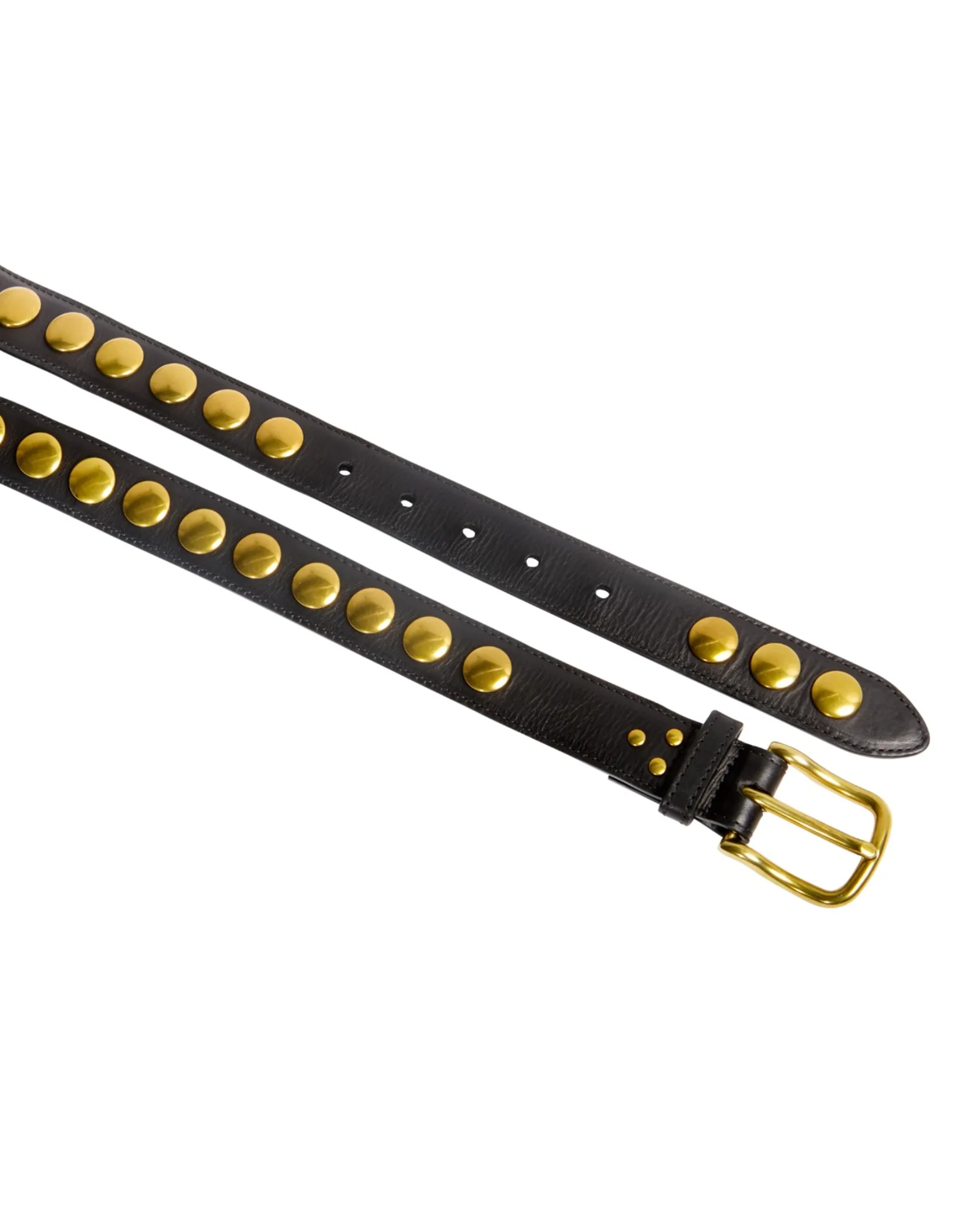 Ceinture Festival - Noir Brass Cowskin