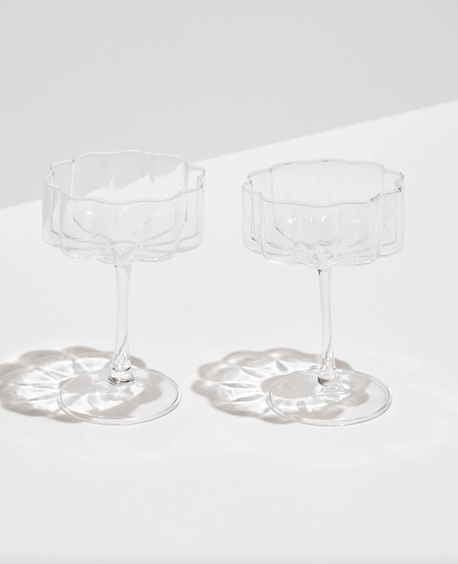 Wave Coupe - Set of 2 - Clear