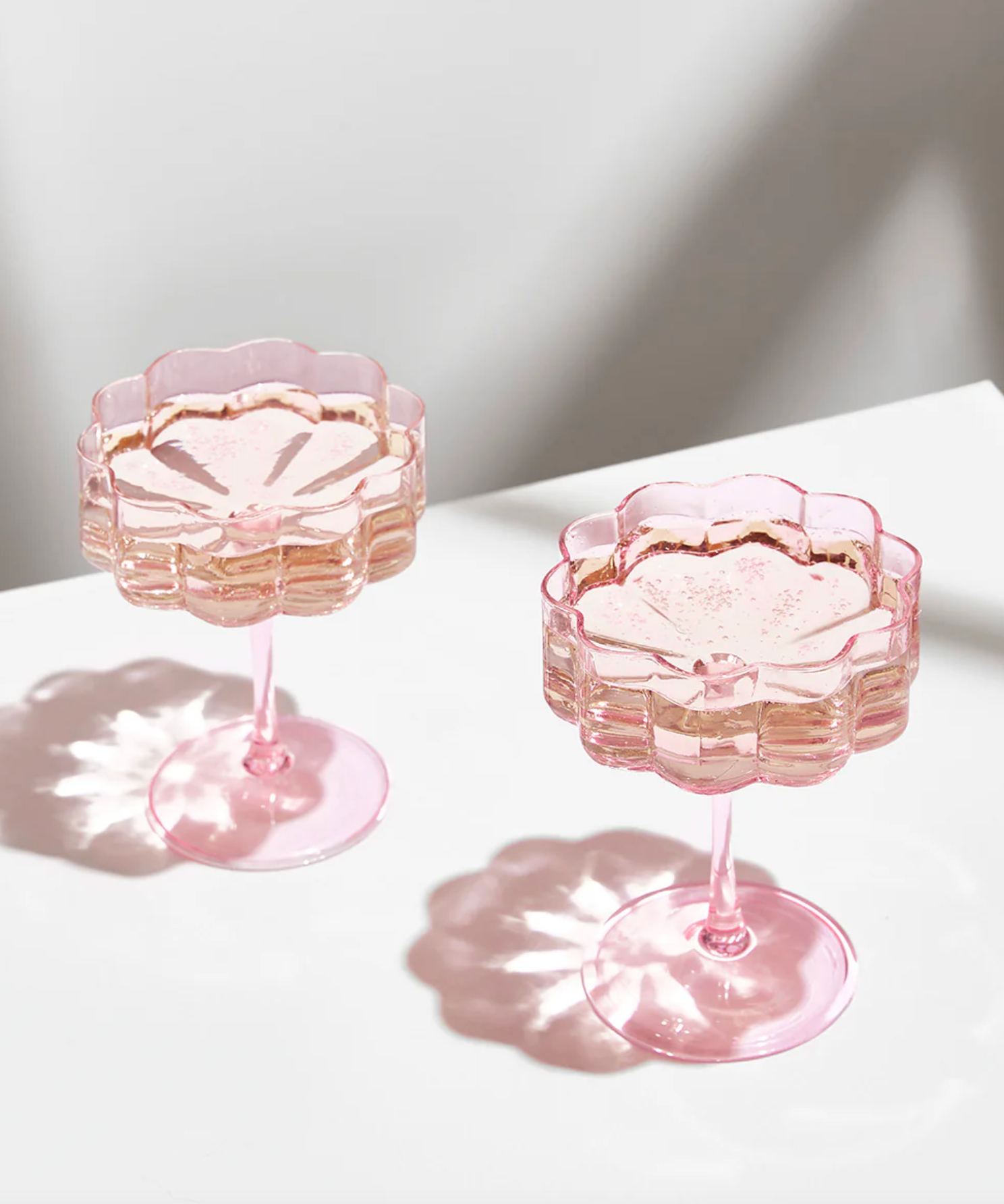 Wave Coupe - Set of 2 - Pink