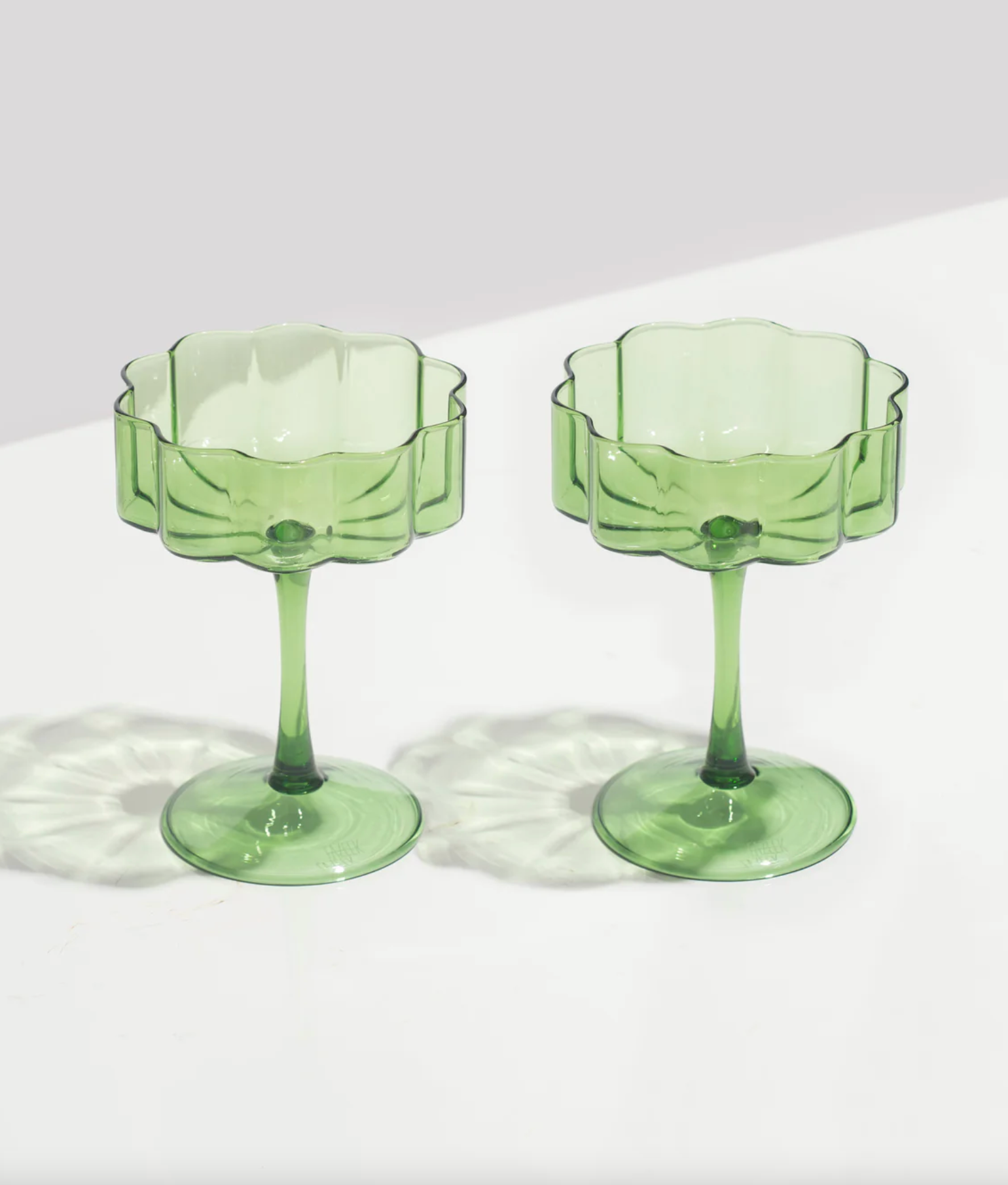 Wave Coupe - Set of 2 - Green