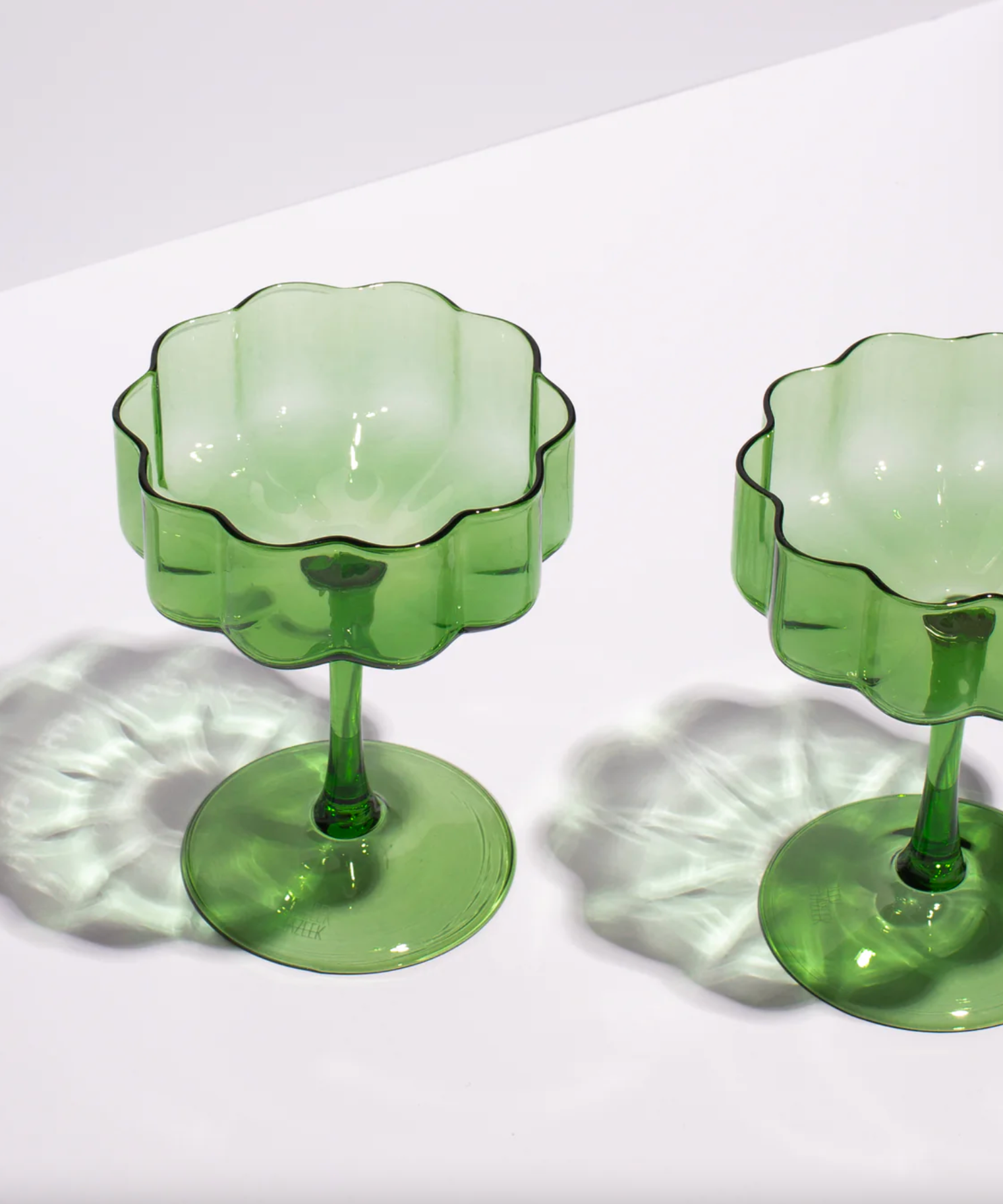 Wave Coupe - Set of 2 - Green