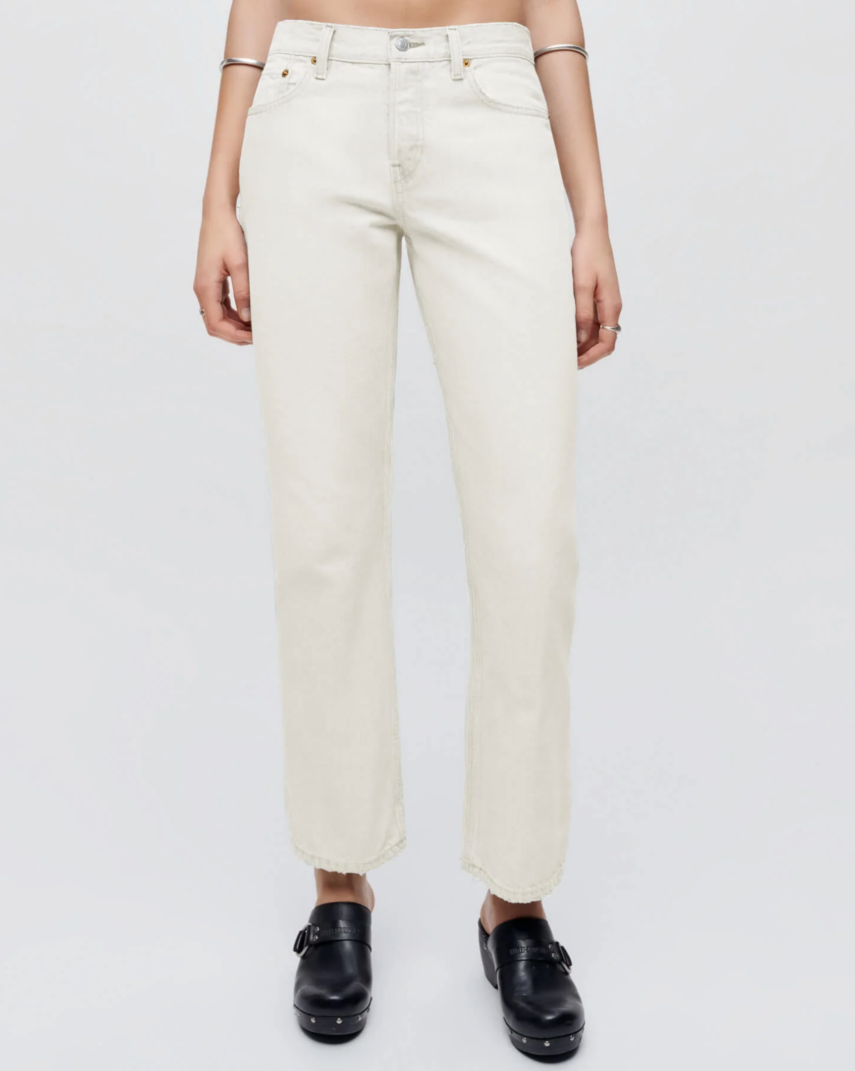 Easy Straight Crop - Vintage White