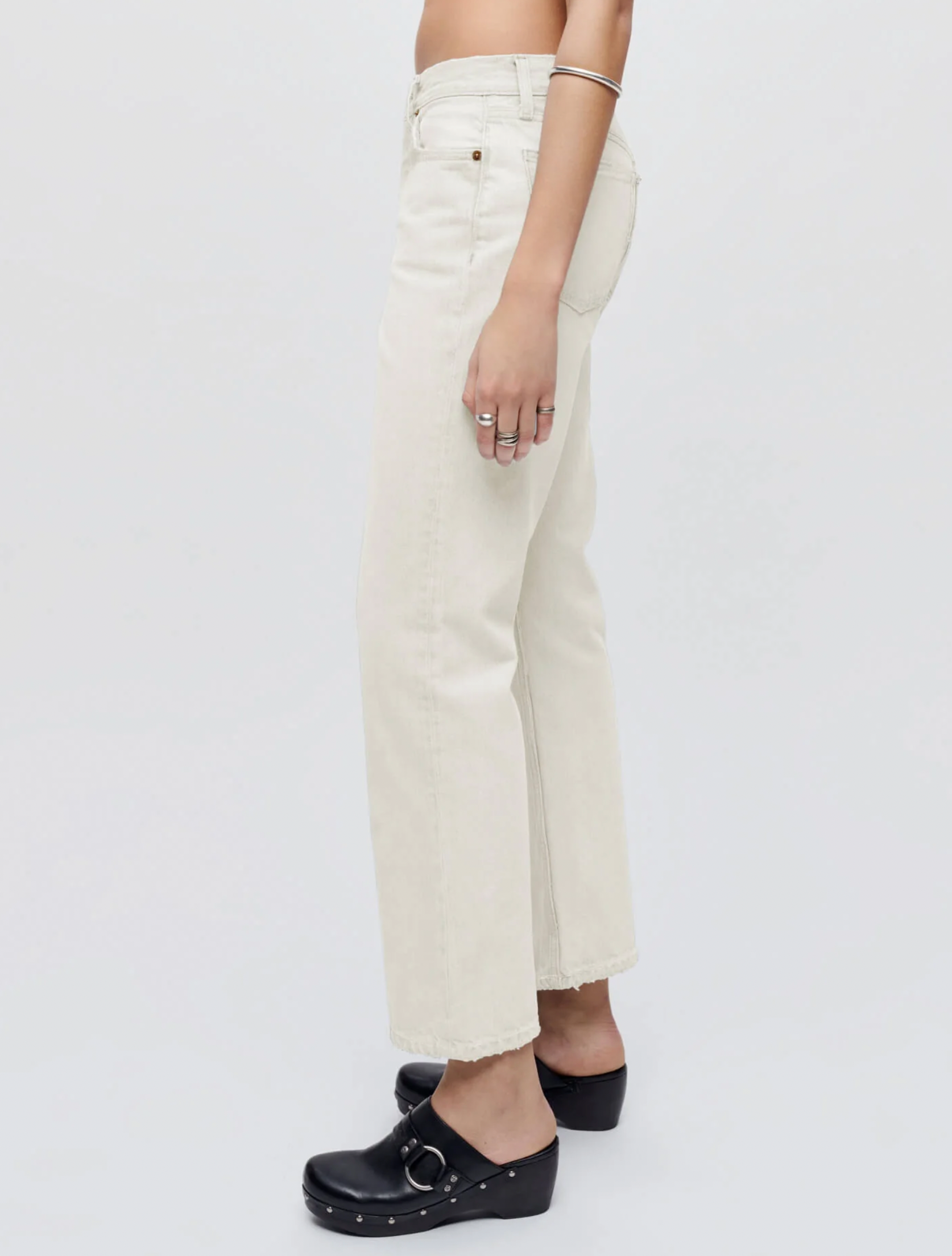 Easy Straight Crop - Vintage White