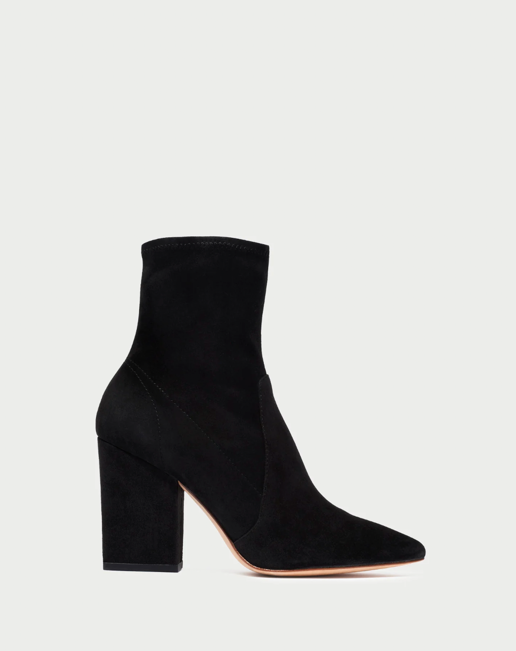 Isla Suede Slim Ankle Boot - Black