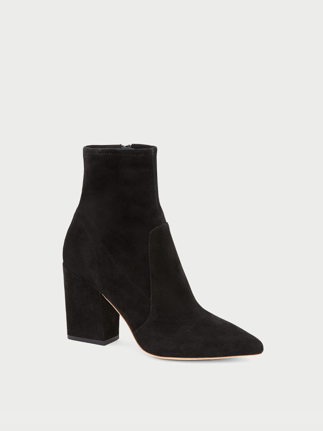 Isla Suede Slim Ankle Boot - Black