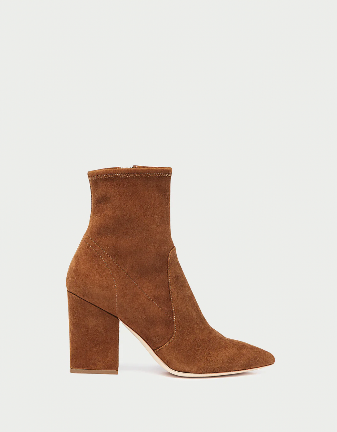 Isla Suede Slim Ankle Boot - Cacao