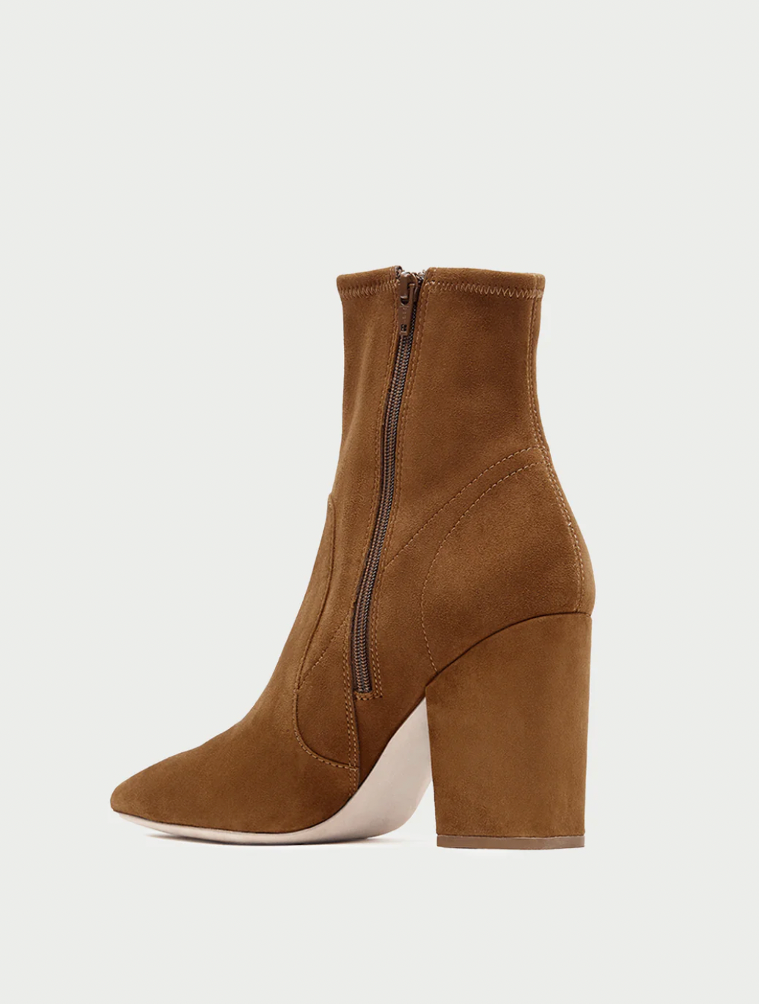 Isla Suede Slim Ankle Boot - Cacao