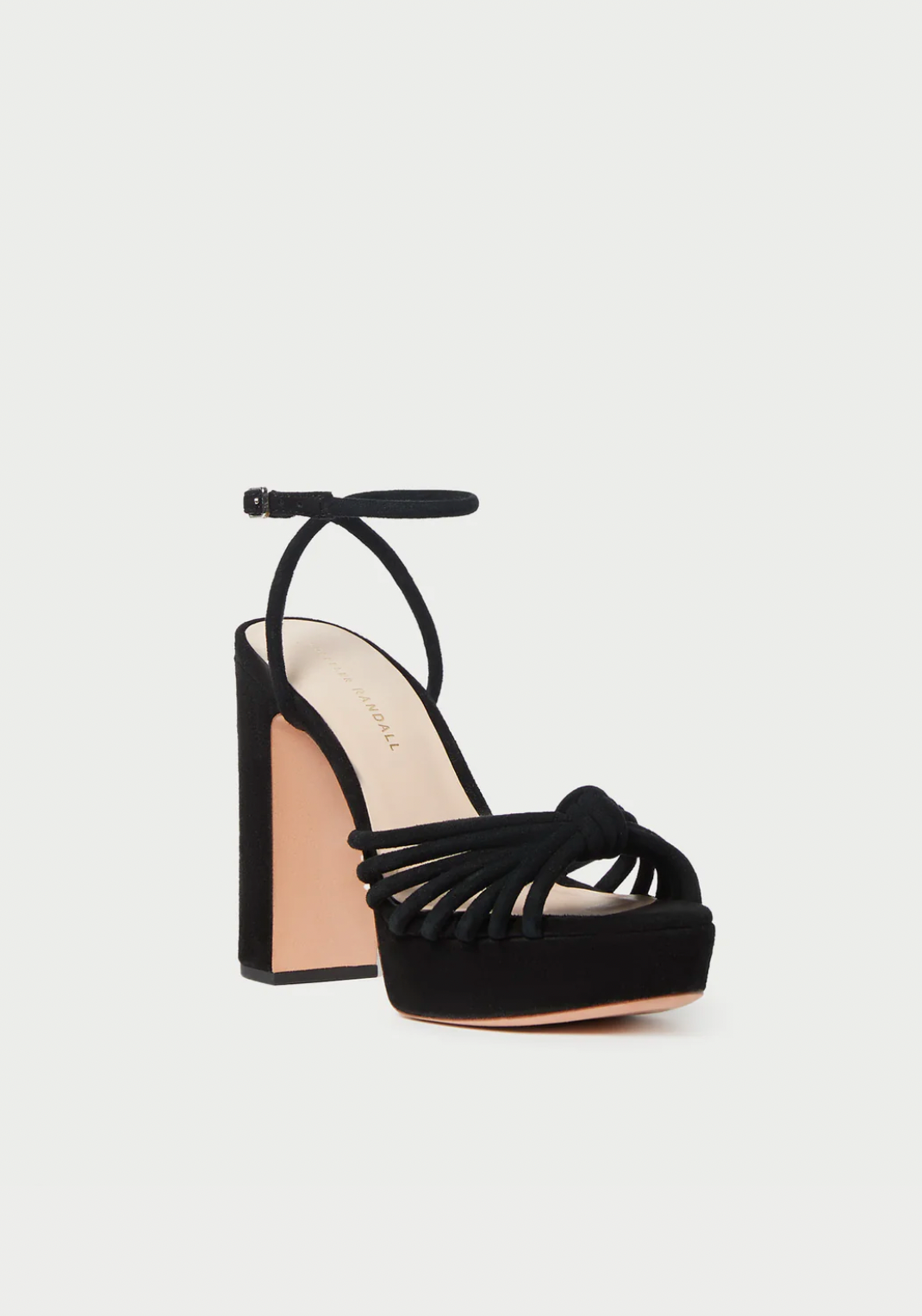 Rivka Leather Knot Platform Sandal - Black