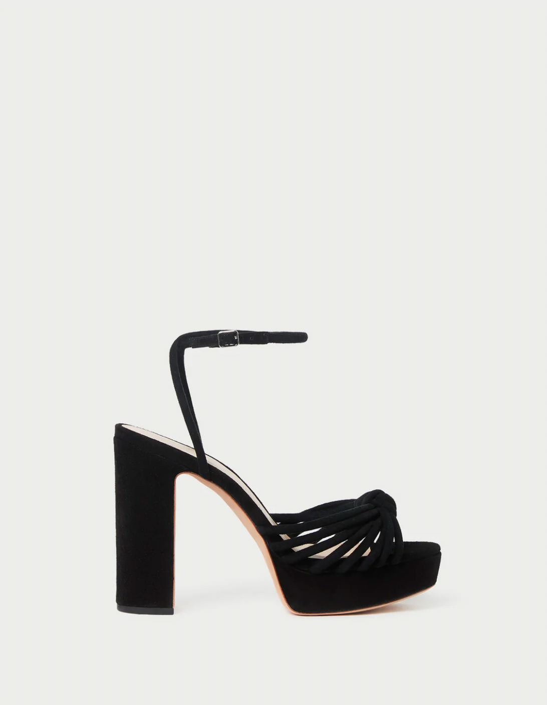 Rivka Leather Knot Platform Sandal - Black