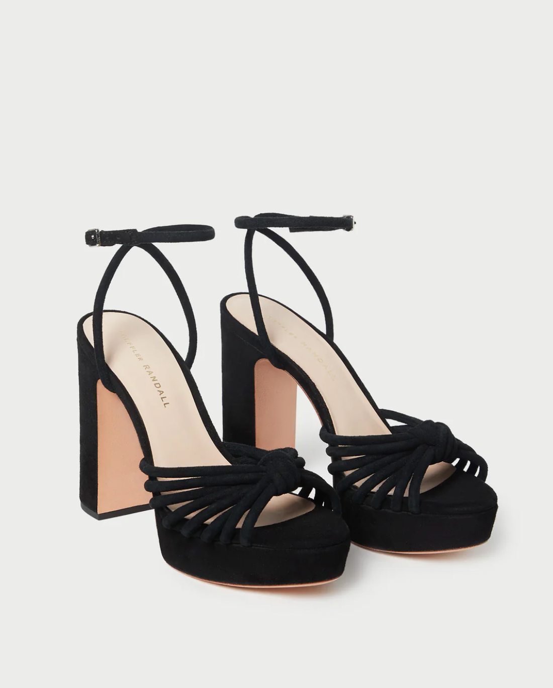 Rivka Leather Knot Platform Sandal - Black