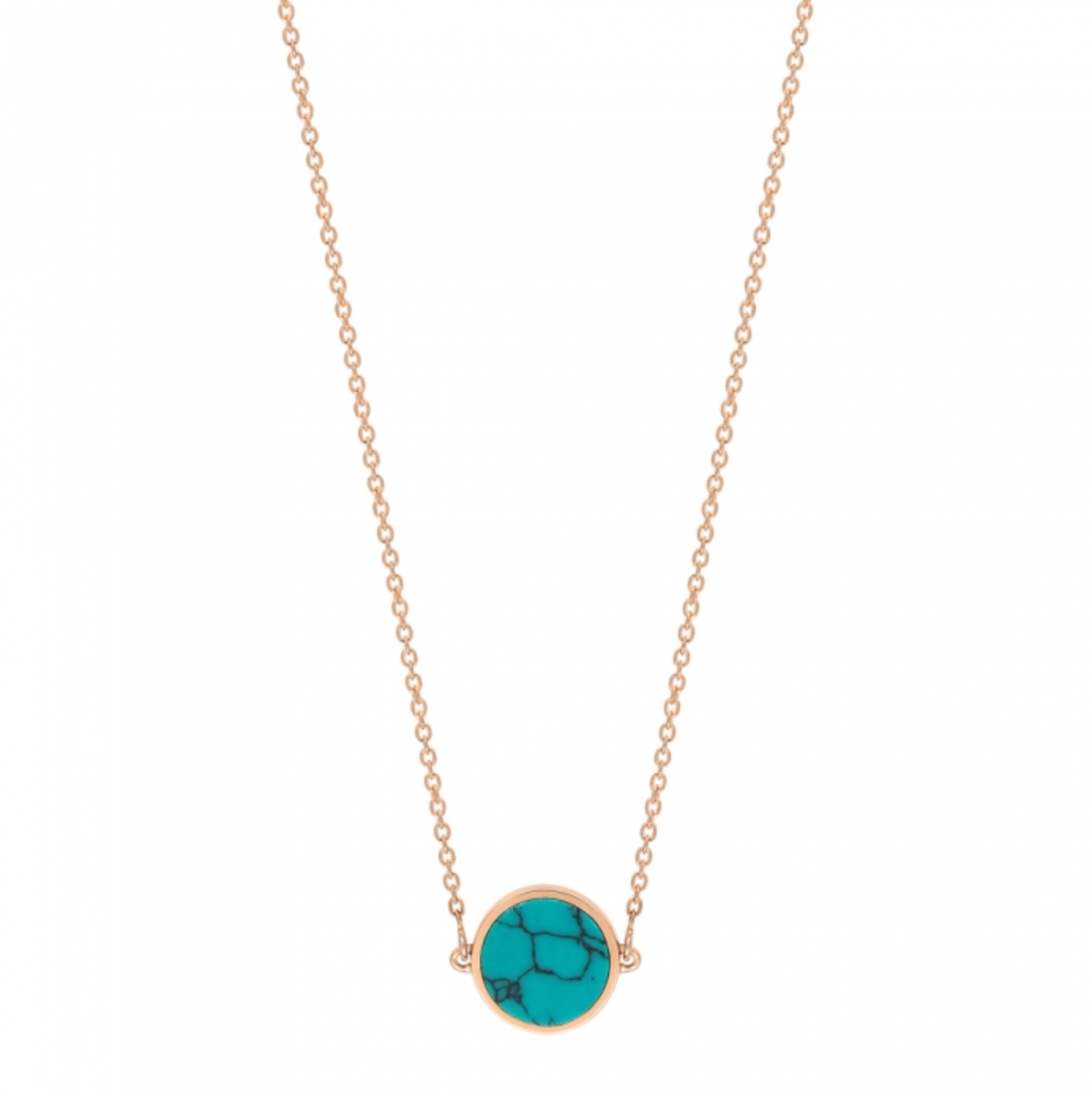 Mini Ever Turquoise Disc Necklace