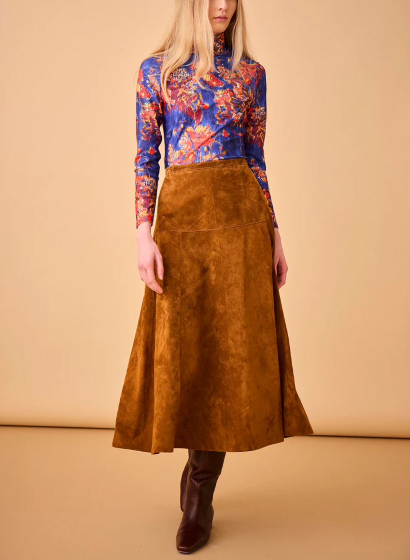 Ida Skirt - Cider Suede