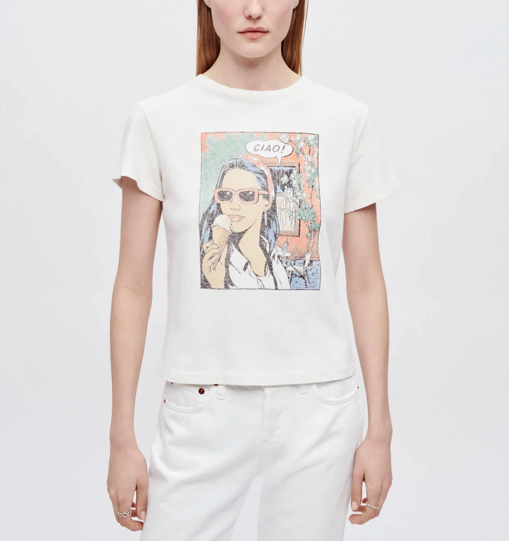 Classic Tee Ciao - Vintage White