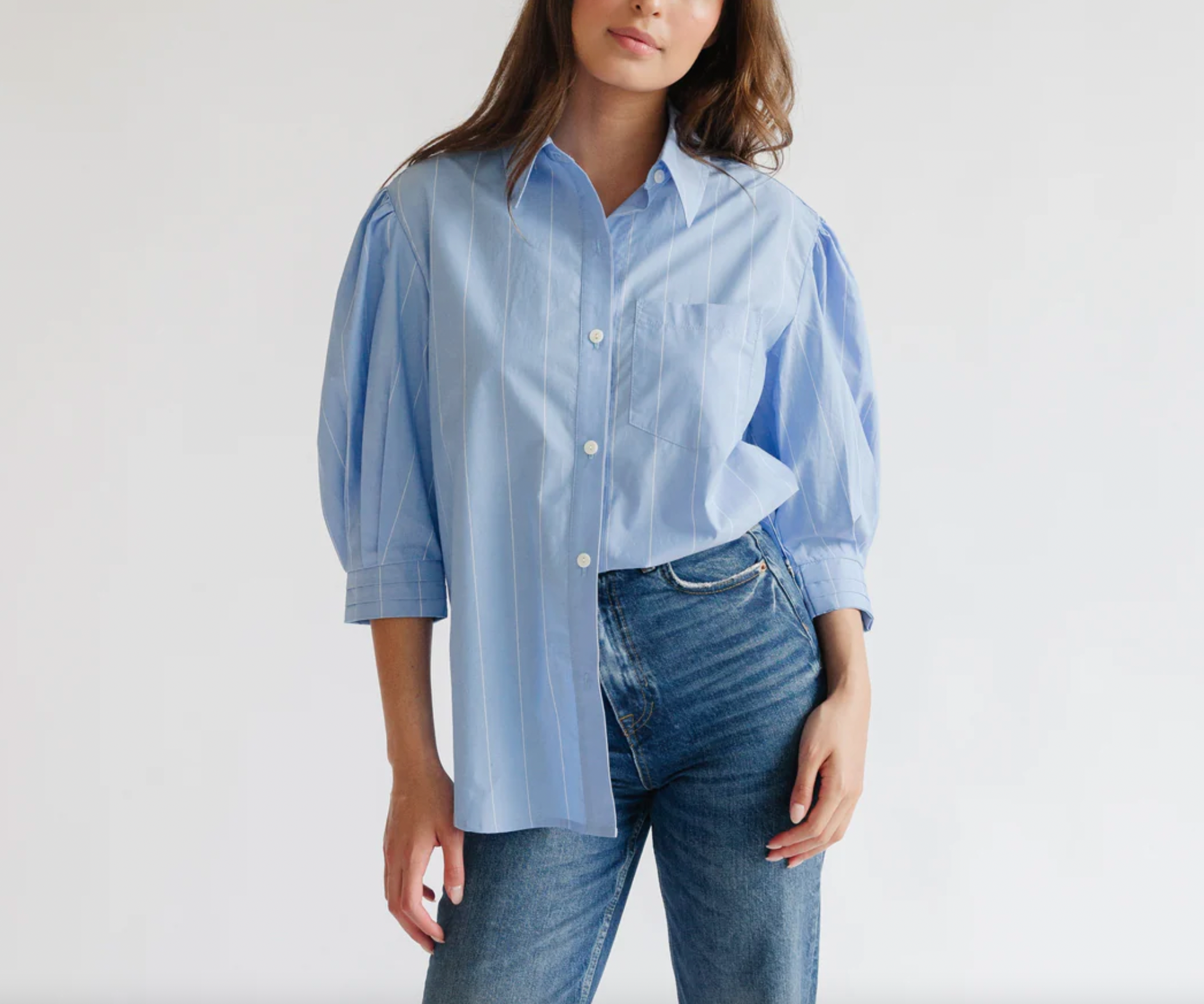 Jill Top - Blue Stripe