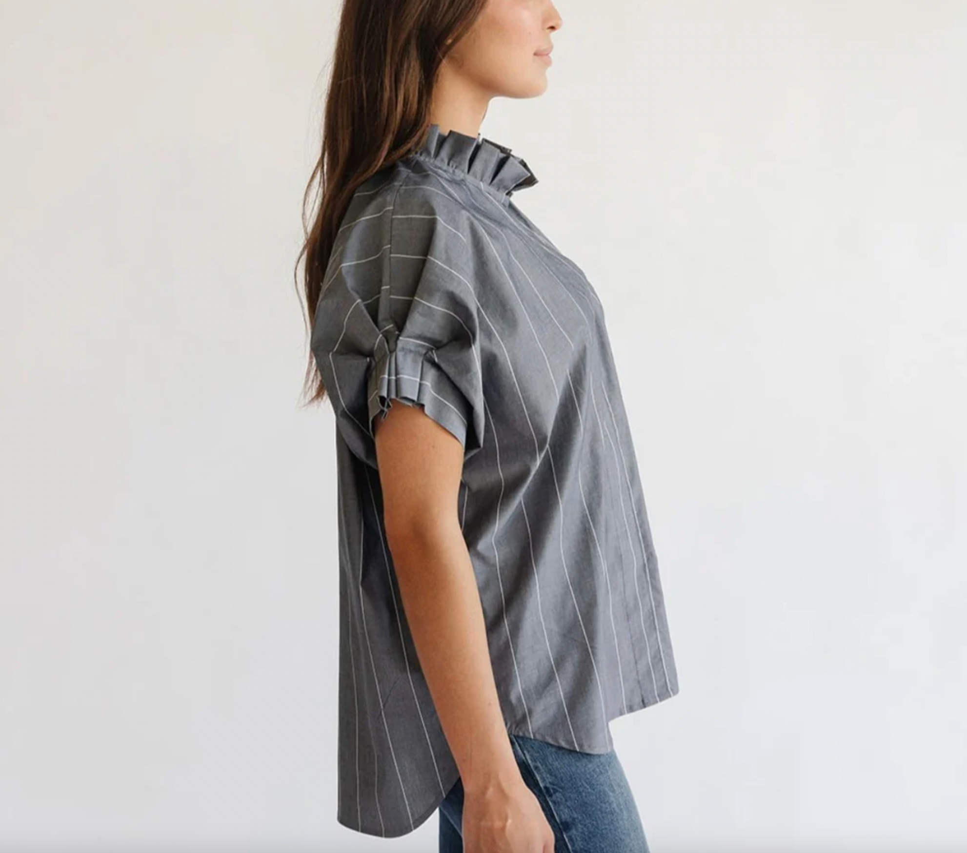 Renea Top - Metal Stripe