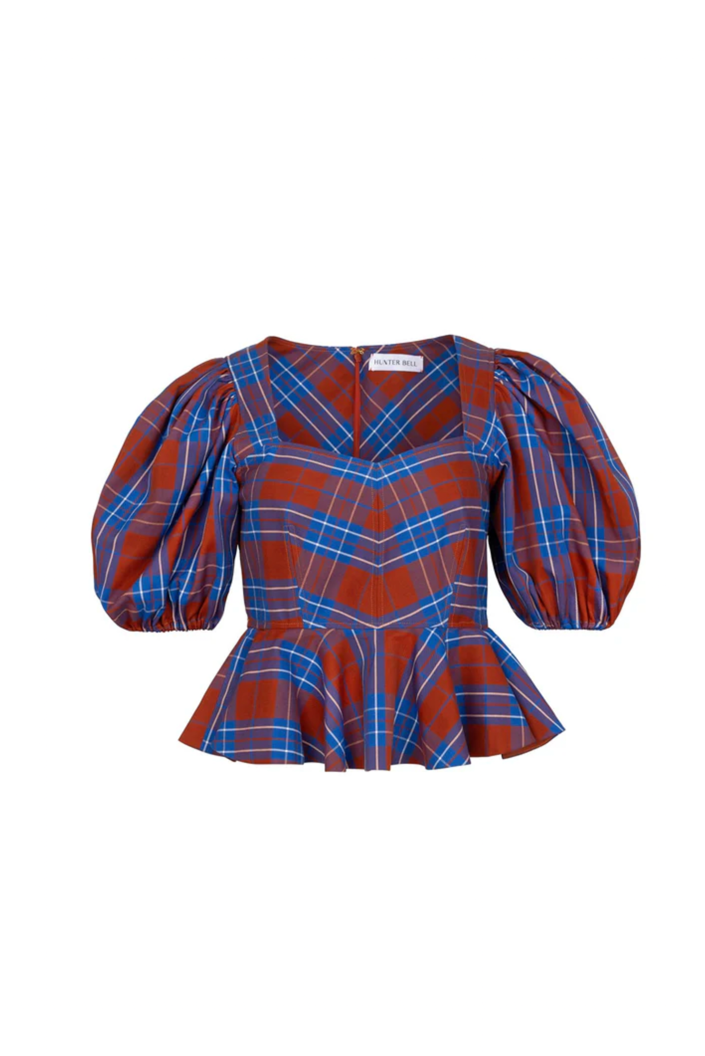 Kaia Top - Stretch Plaid