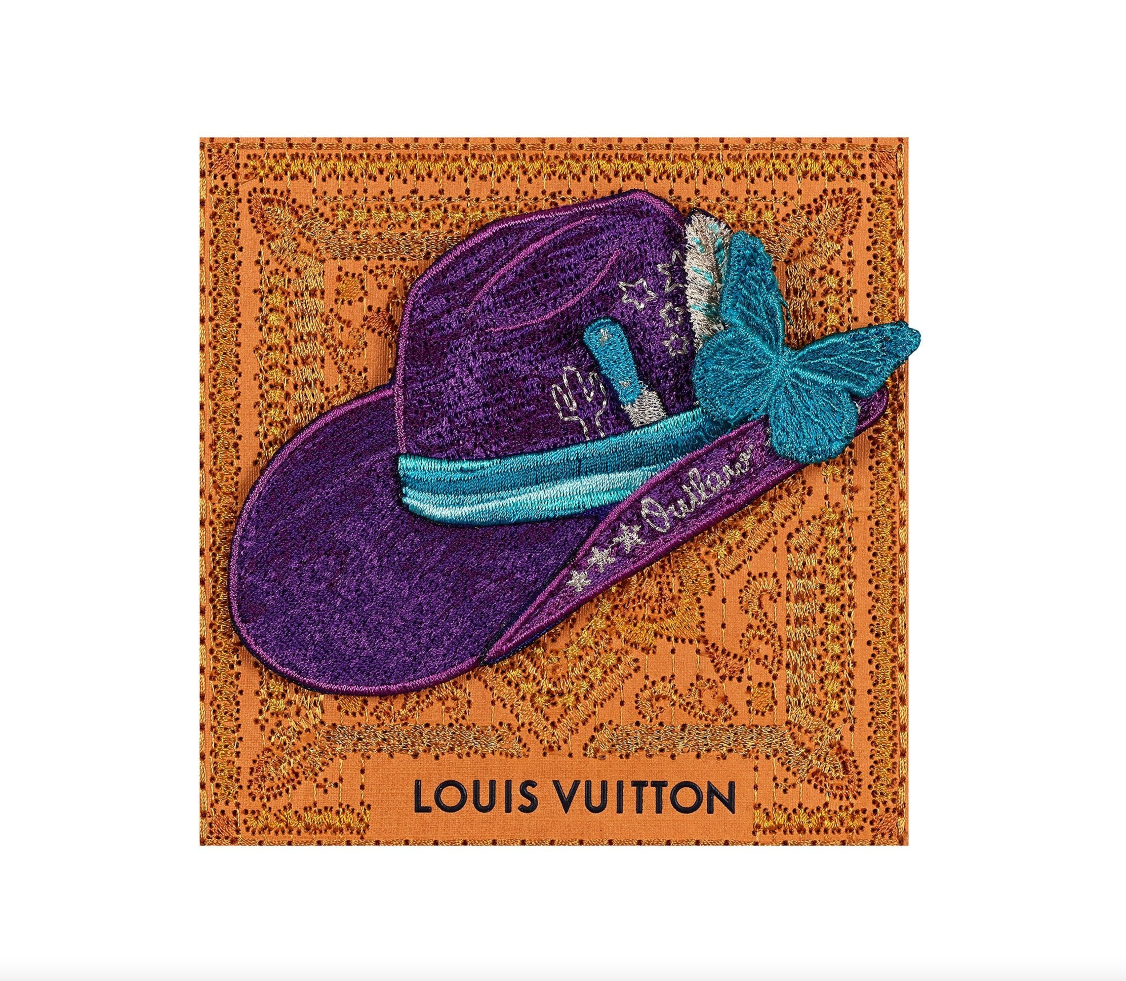 Petite Orange Louis Vuitton Purple Aspen Hat (SWP47)