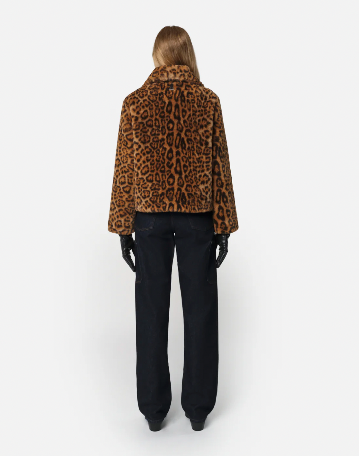 Elis Leopard Short Coat - Leopard