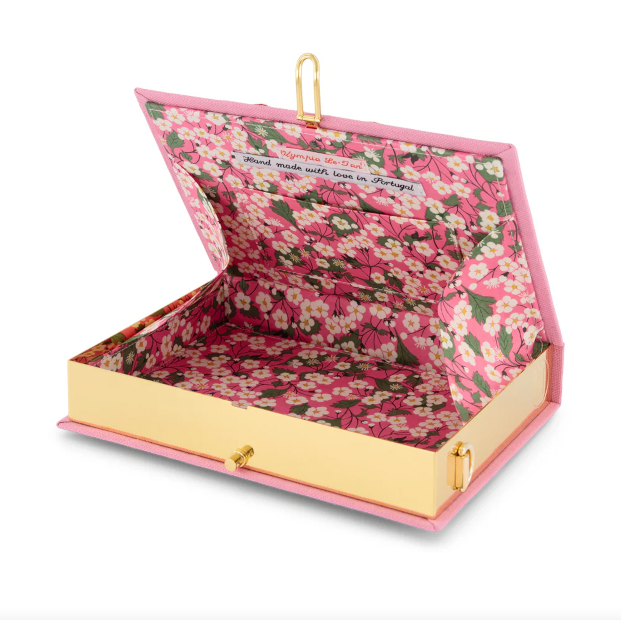 Love Letters Box Book Clutch w/ Strap - Carnation