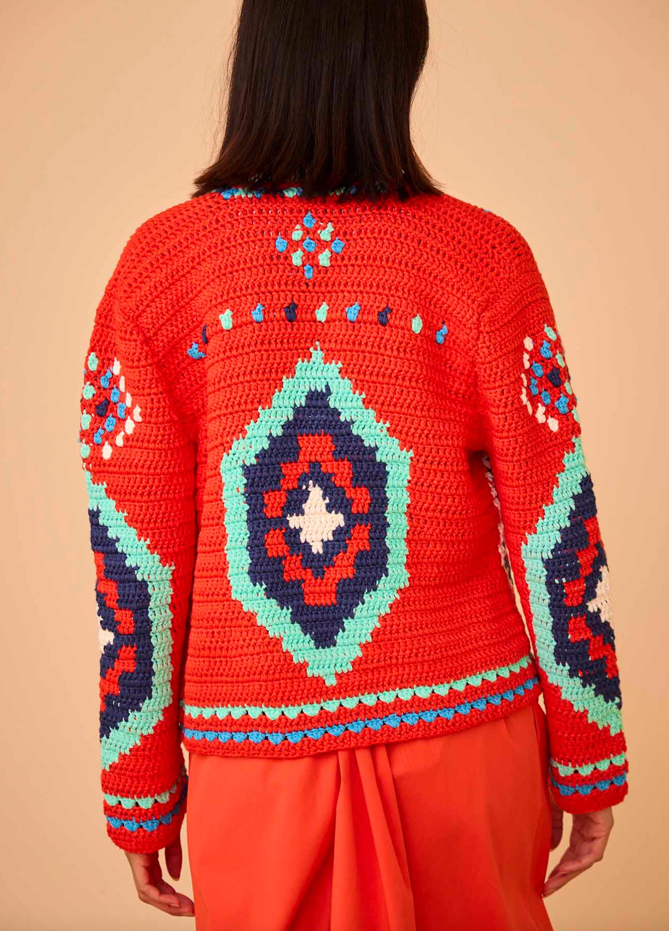 Callen Cardigan - Red Multi