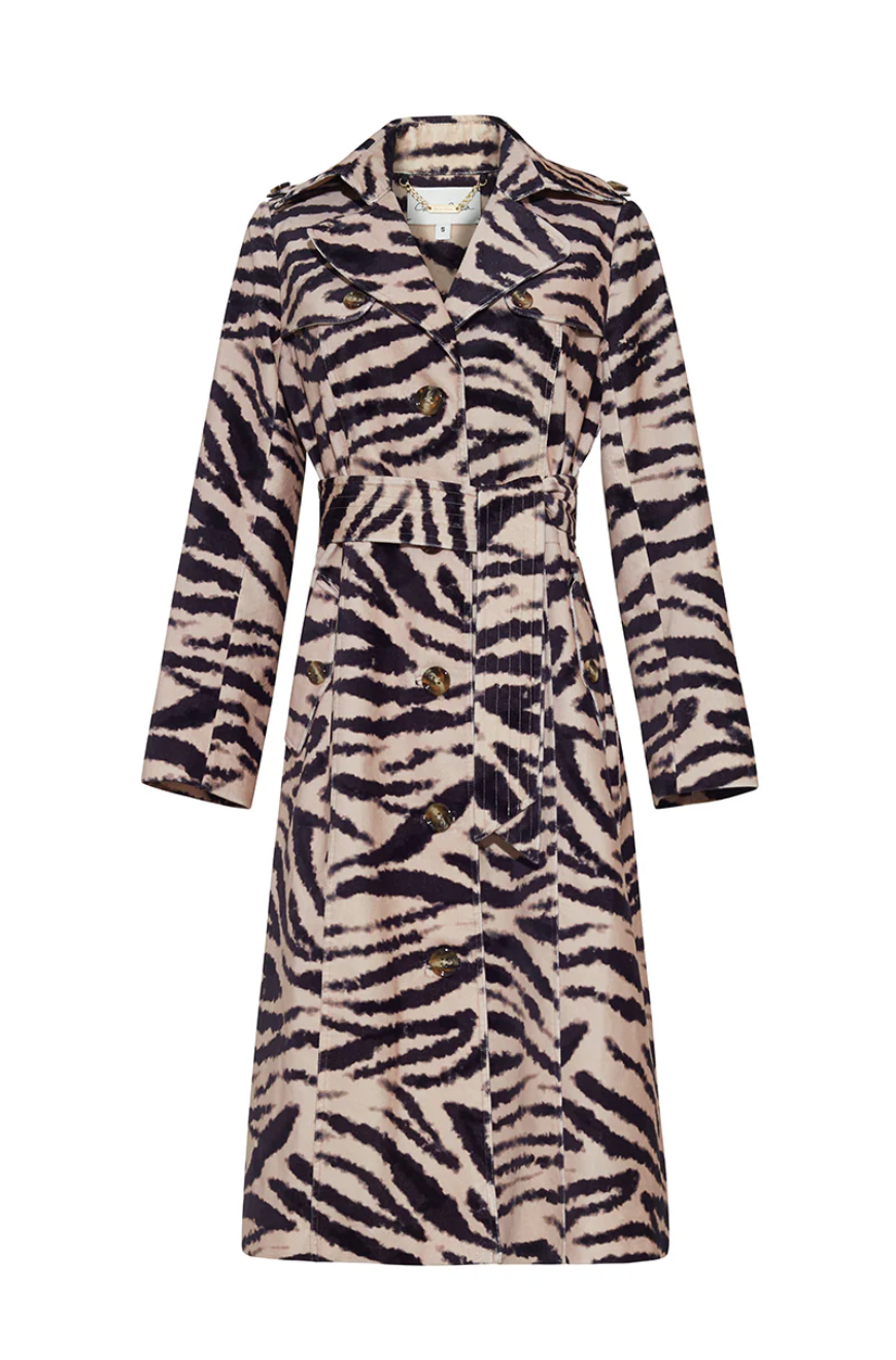 Karlie Trench - Zebra Blush