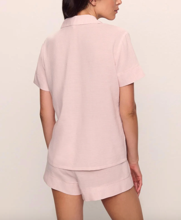 Nautico Shortie Set - Feeder Stripes Pale Mauve/White