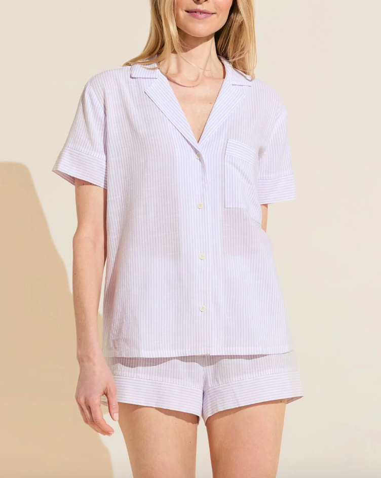 Nautico Shortie  Set - White/Lavender