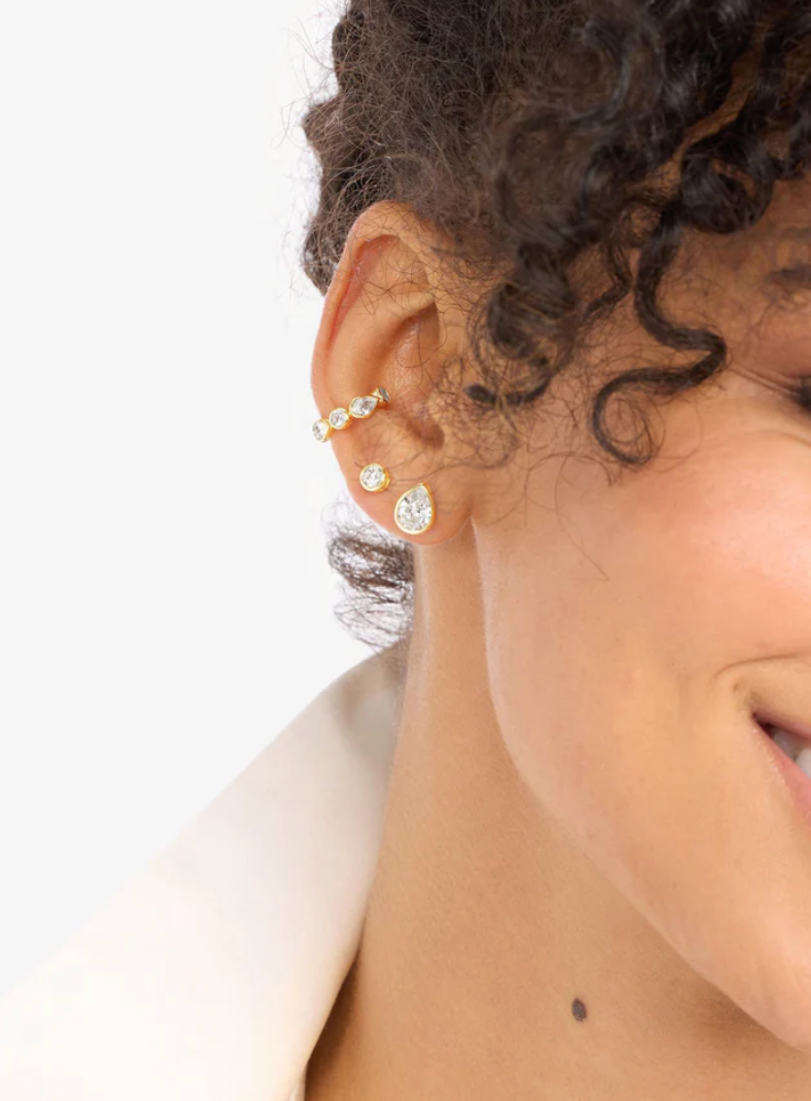 Isla 8mm Studs - Gold