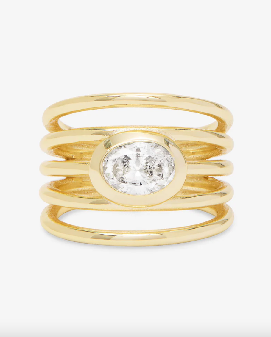 She's a Boss Stacked Ring - Gold