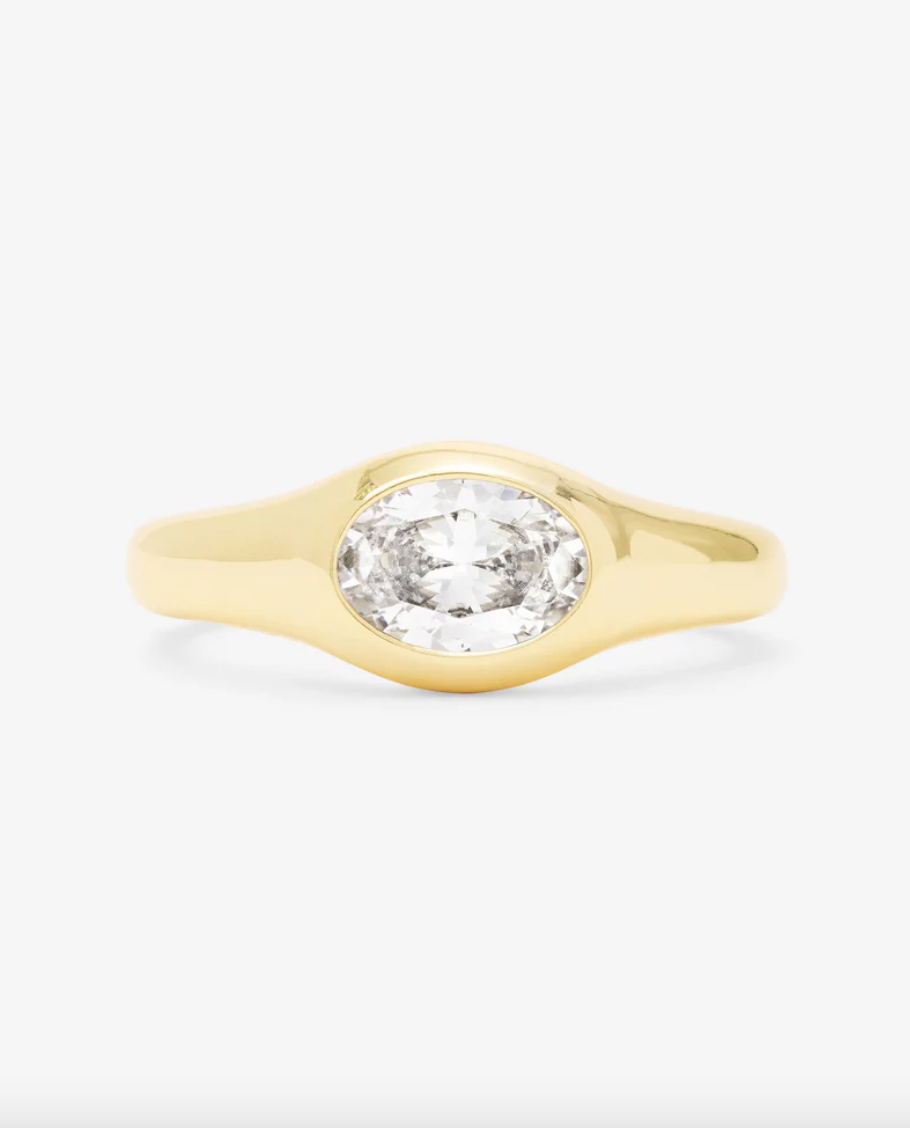 She's a Boss Signet Ring - Gold