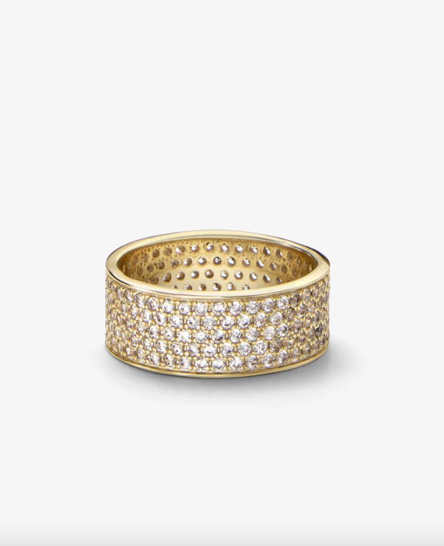 Slick Pavé Ring - Gold