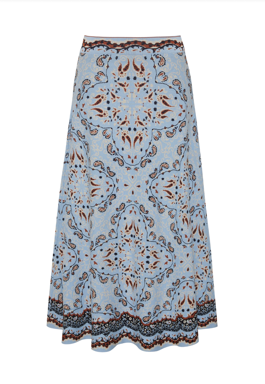 Sandrine Skirt - Paisley Scarf