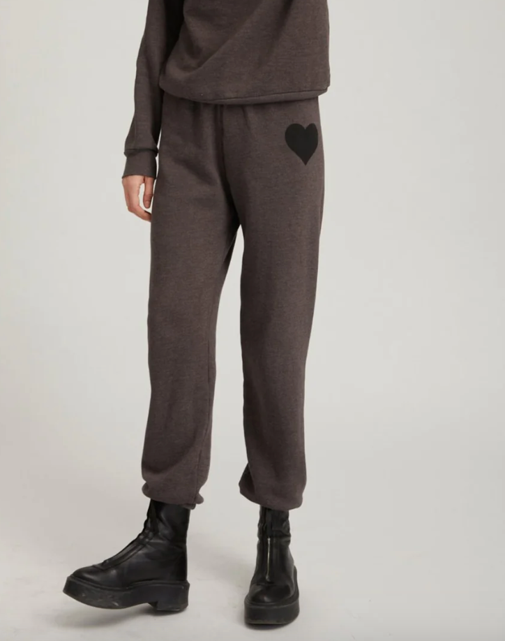 Heart Sweatpants - Charcoal