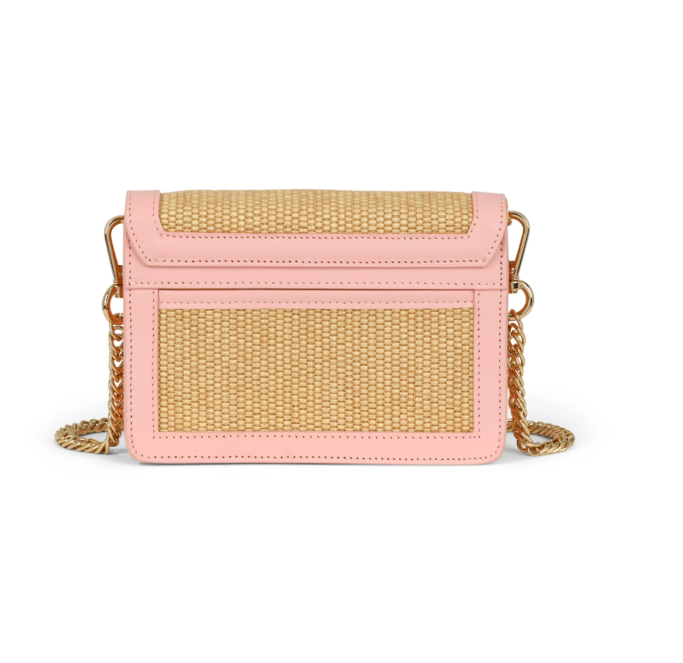 Samuel Stadium Bag - Raffia and Blush