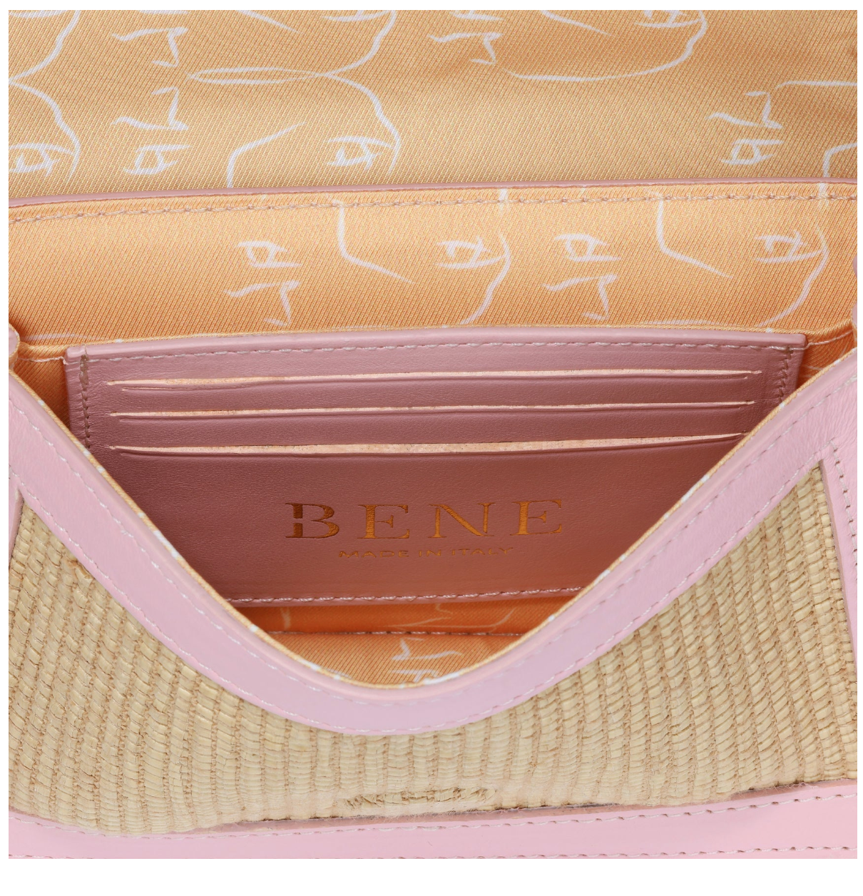 Samuel Stadium Bag - Raffia and Blush