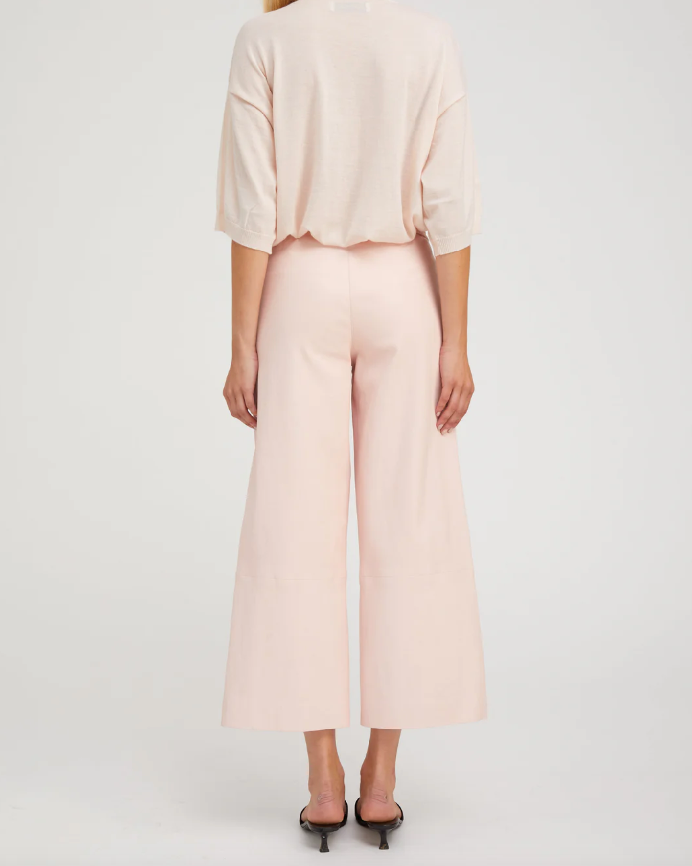 Cropped Baggy Pants - Ballet