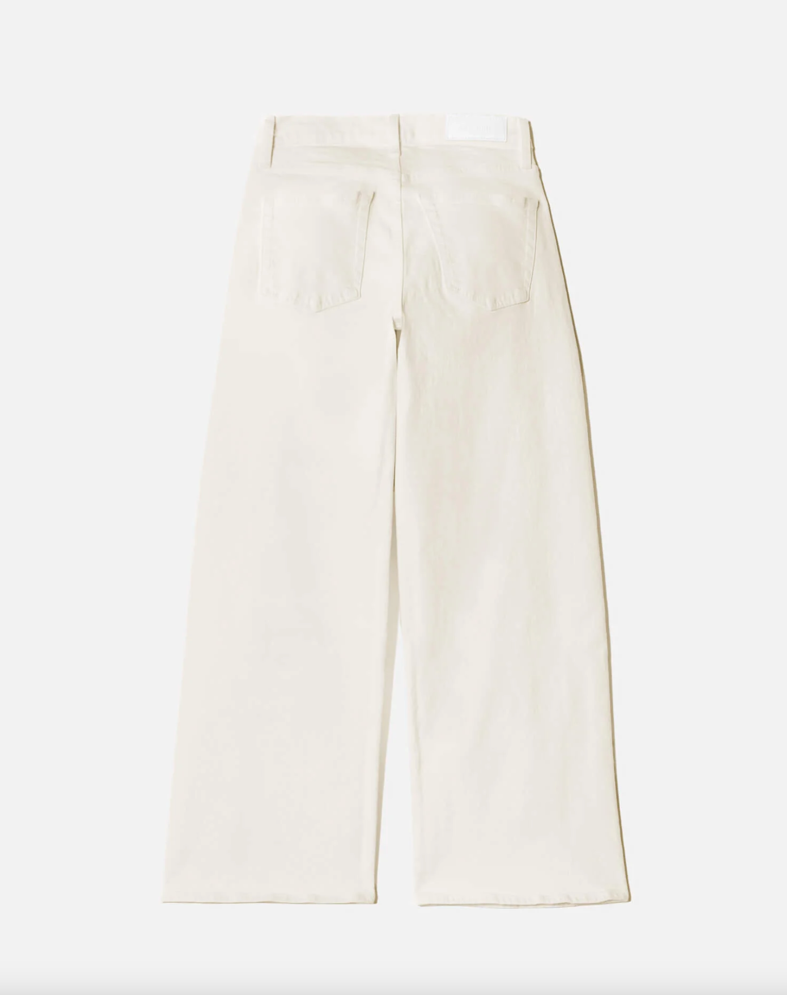 Mid Rise Wide Leg Crop - Vintage White