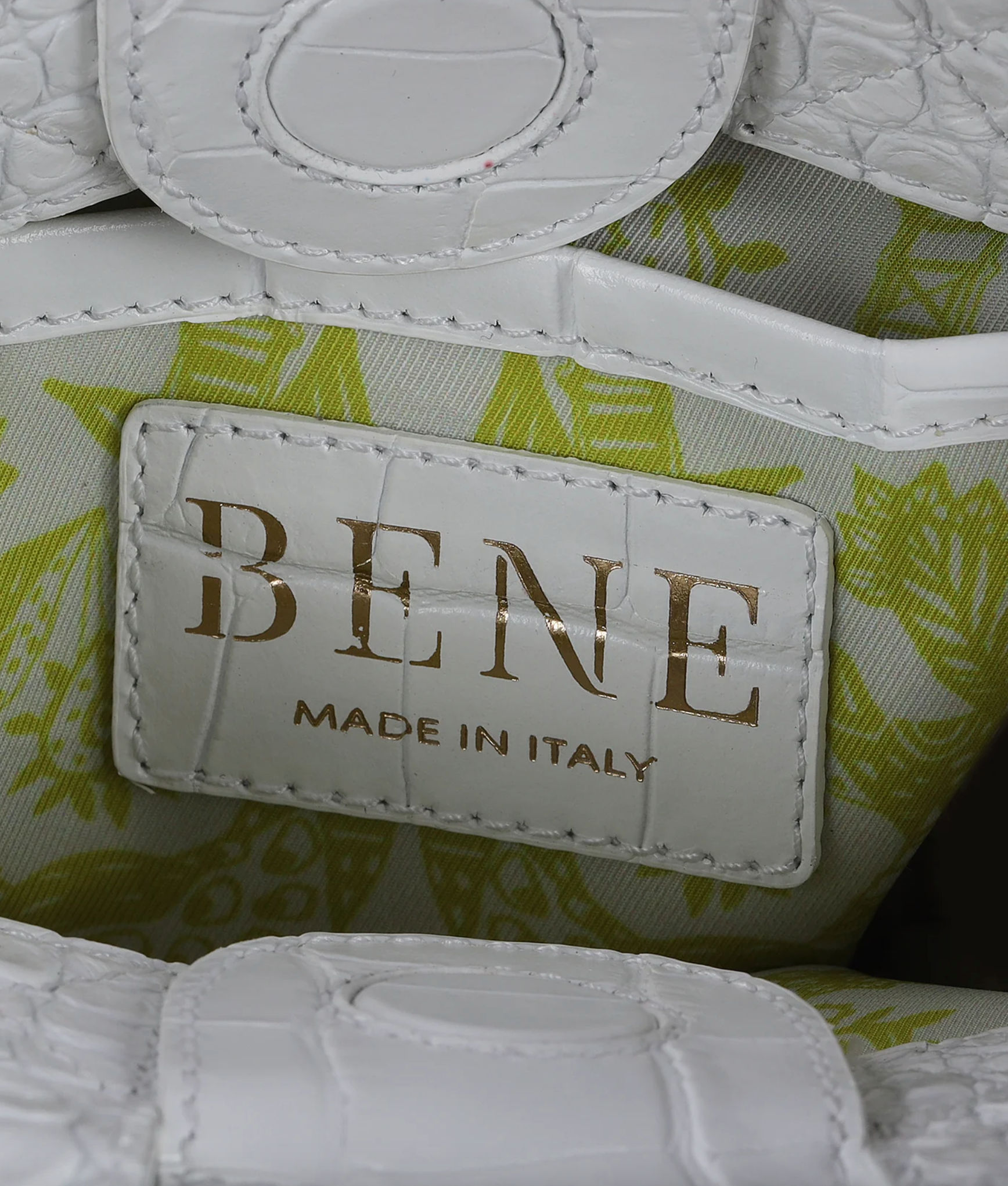 Mini Nott Bag - White Gator