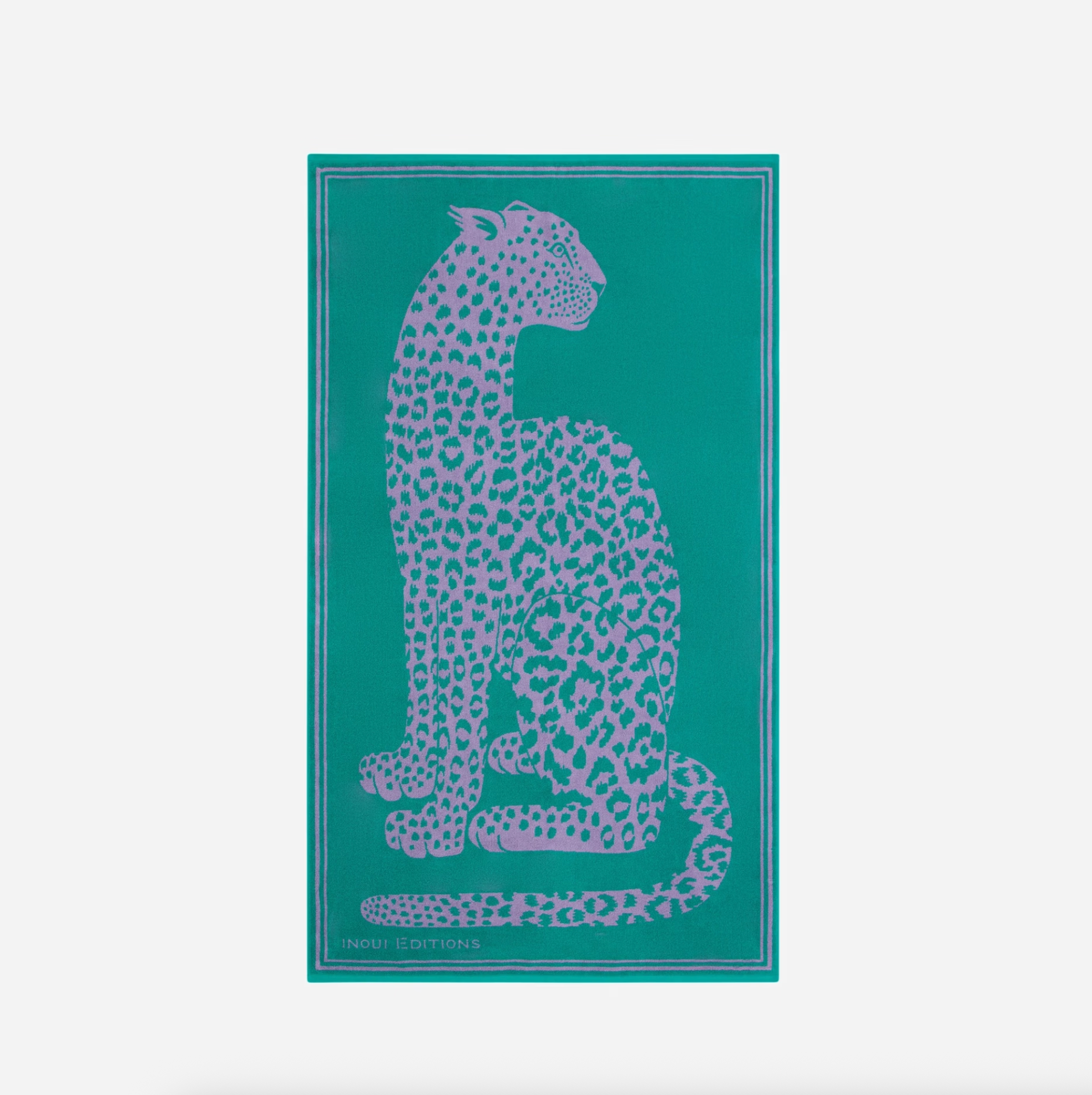 Beach Towel Leopard - Green