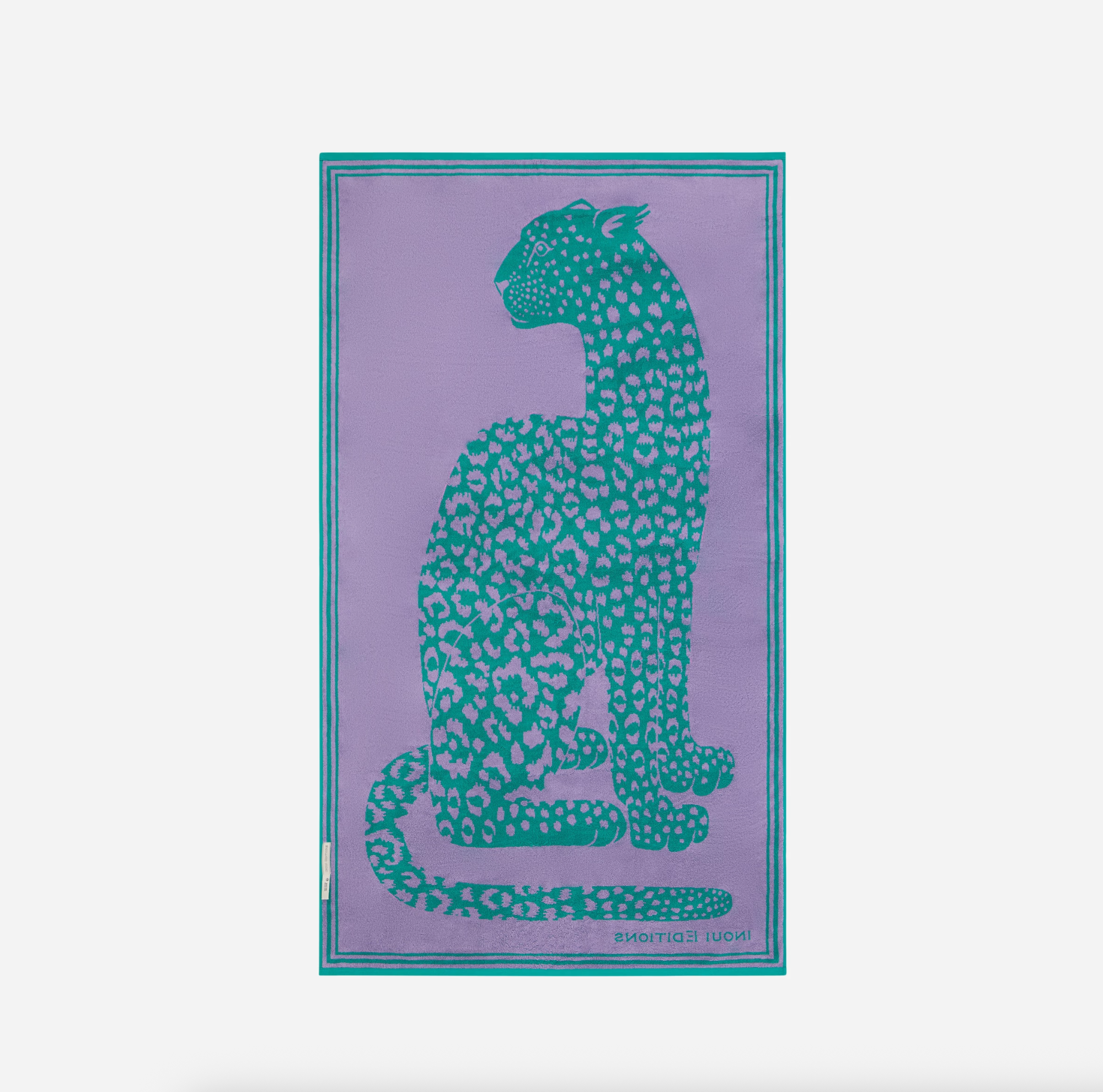 Beach Towel Leopard - Green